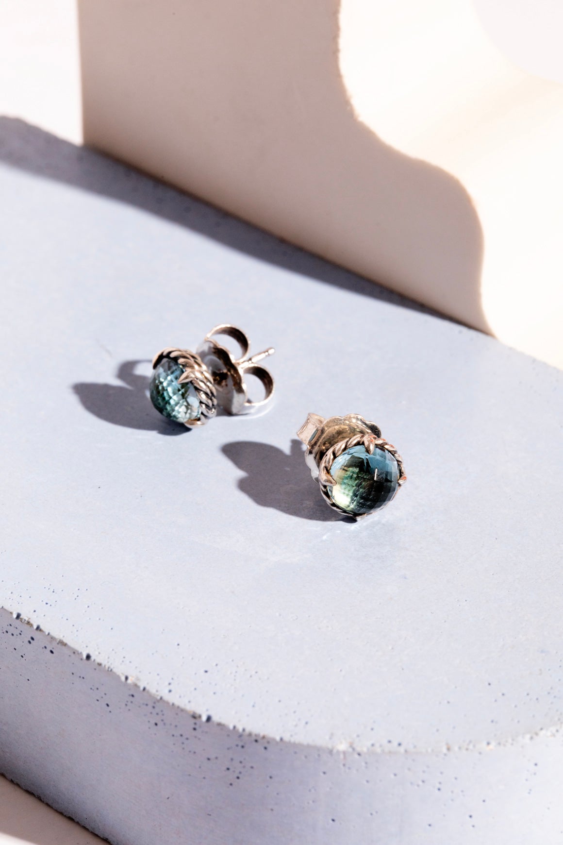 DAVID YURMAN Blue Topaz Chatelaine Studs