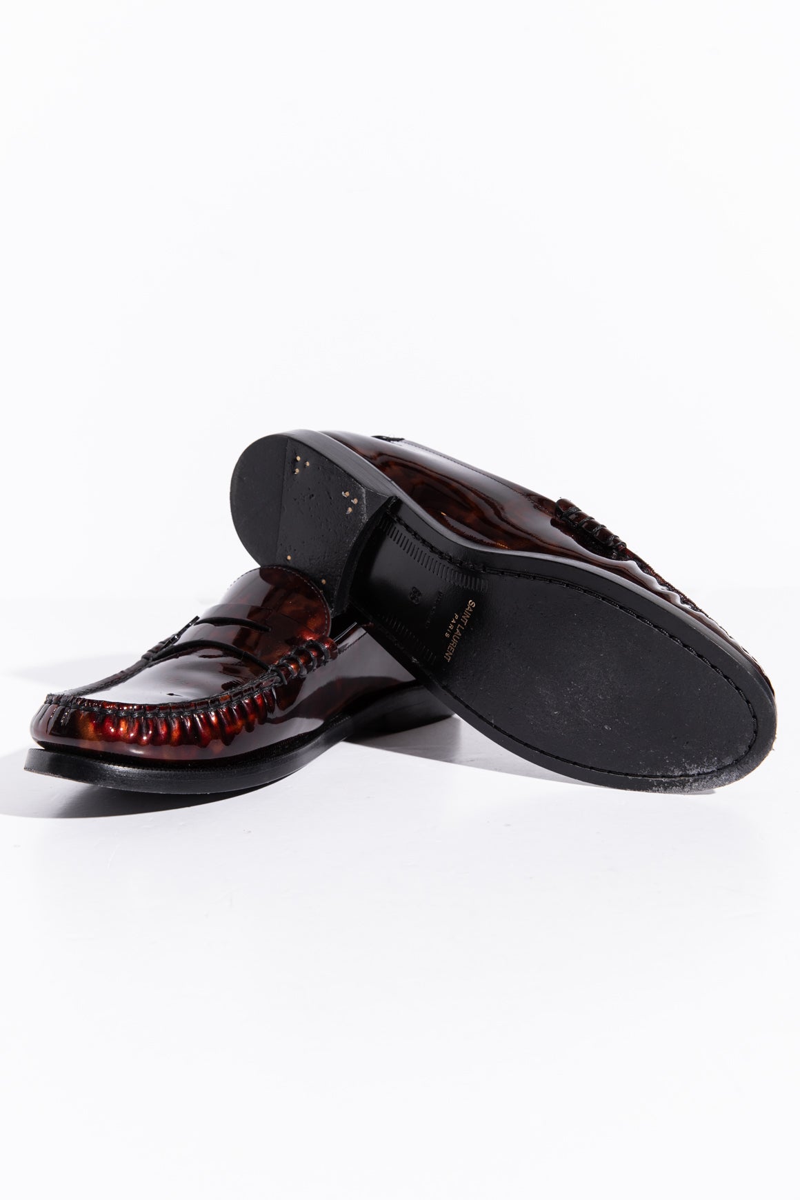 SAINT LAURENT Tortoises Shell Loafer (Sz. 36)