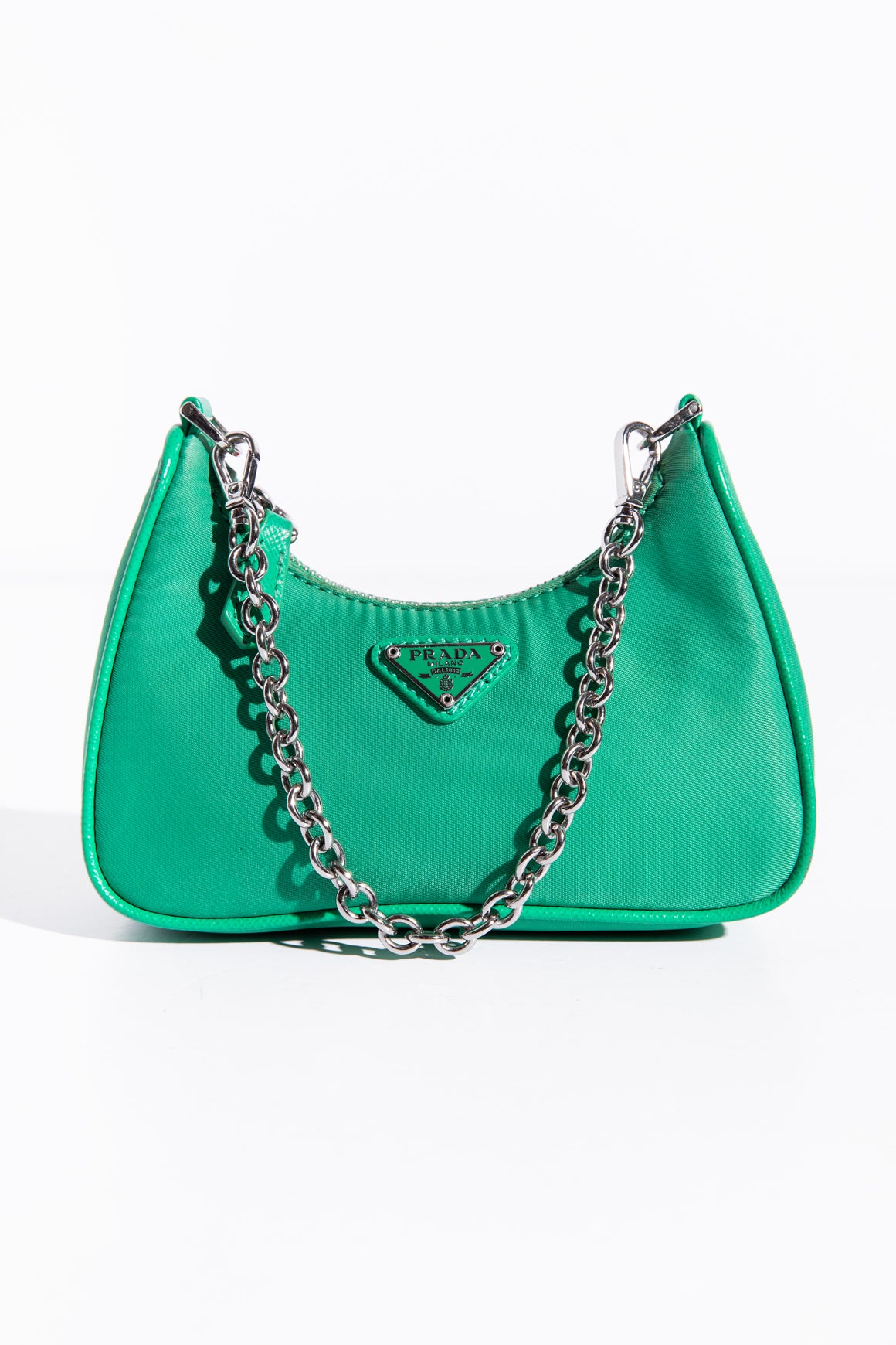 PRADA Green Tesutto Re-Edition Mini Bag