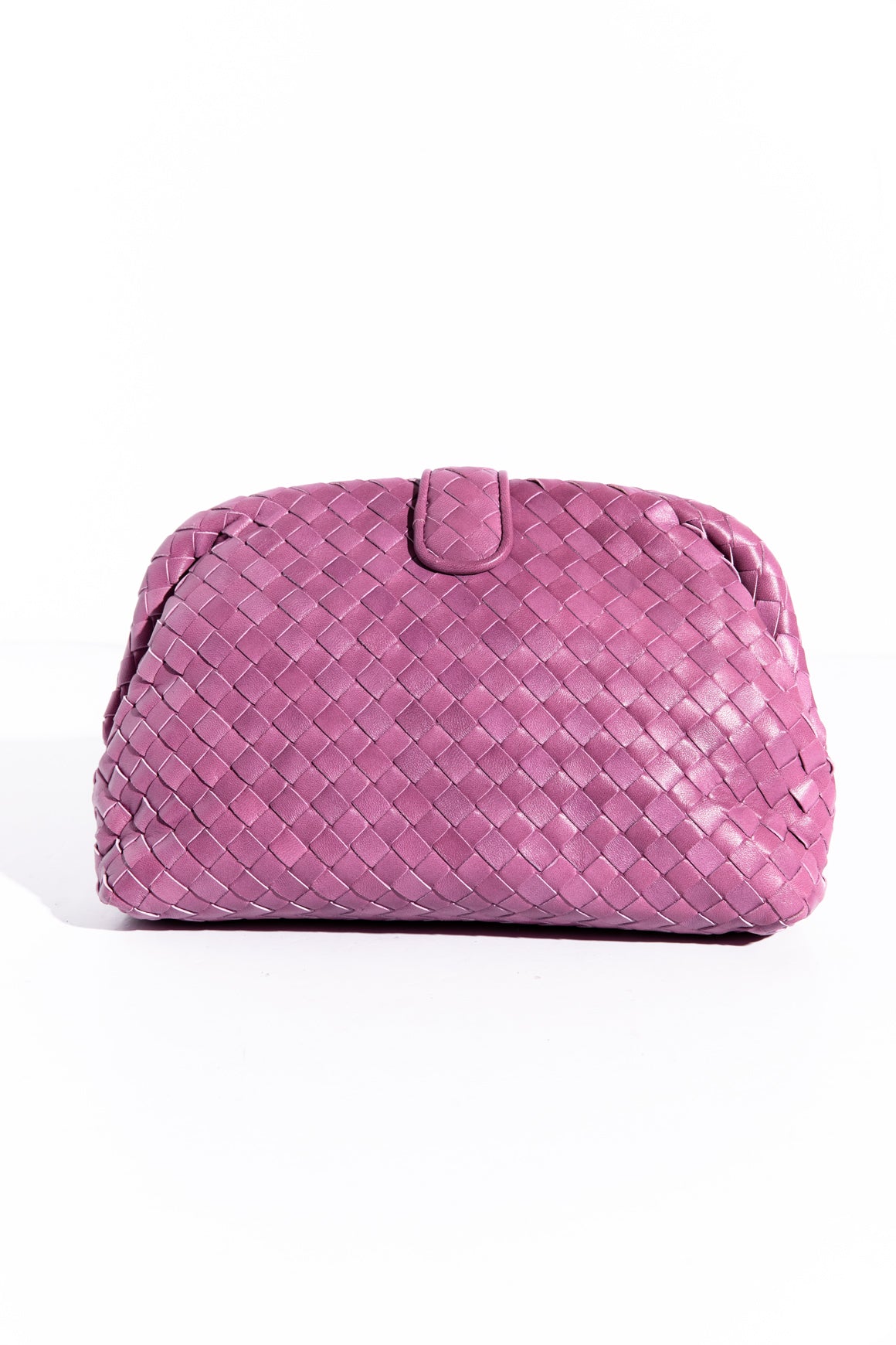 BOTTEGA VENETA Deco Rose "Lauren 1980" Small Intrecciato Clutch