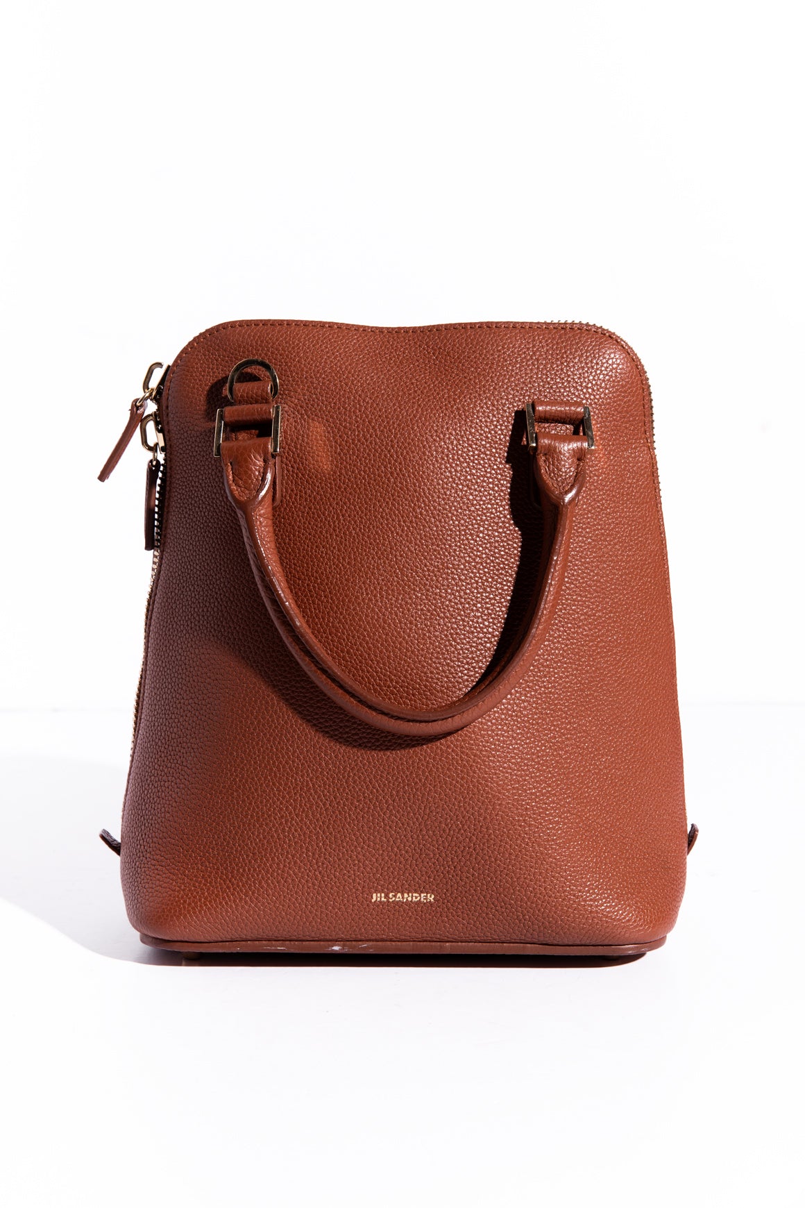 JIL SANDER Brown "Nicandro" Small Satchel Bag