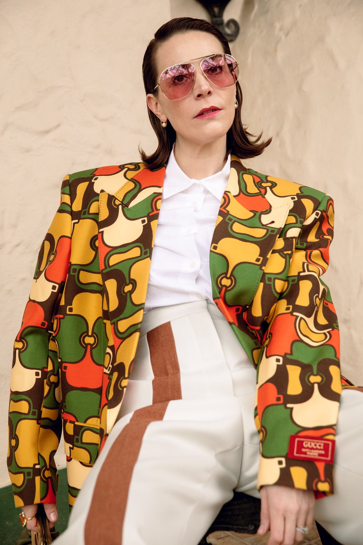 GUCCI Multi-Colored Printed Blazer