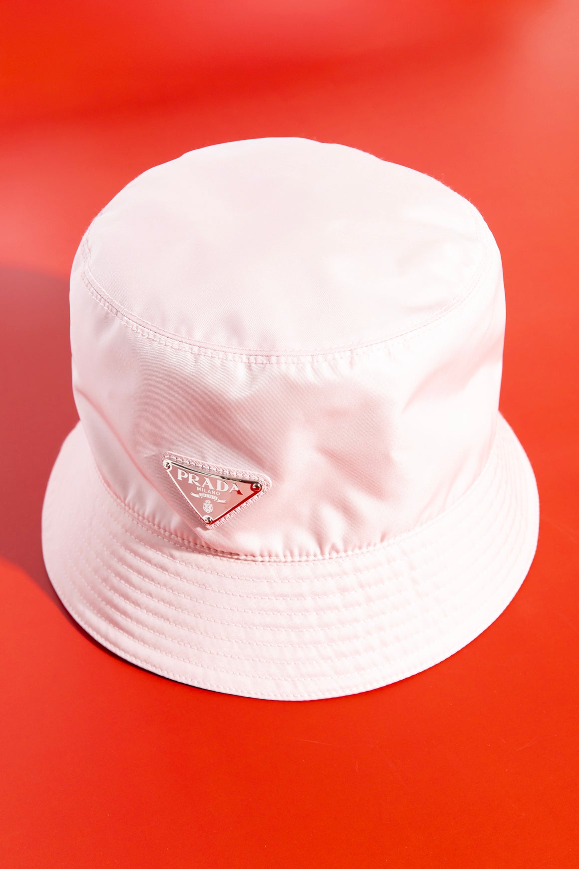PRADA Re-Nylon Pink Bucket Hat