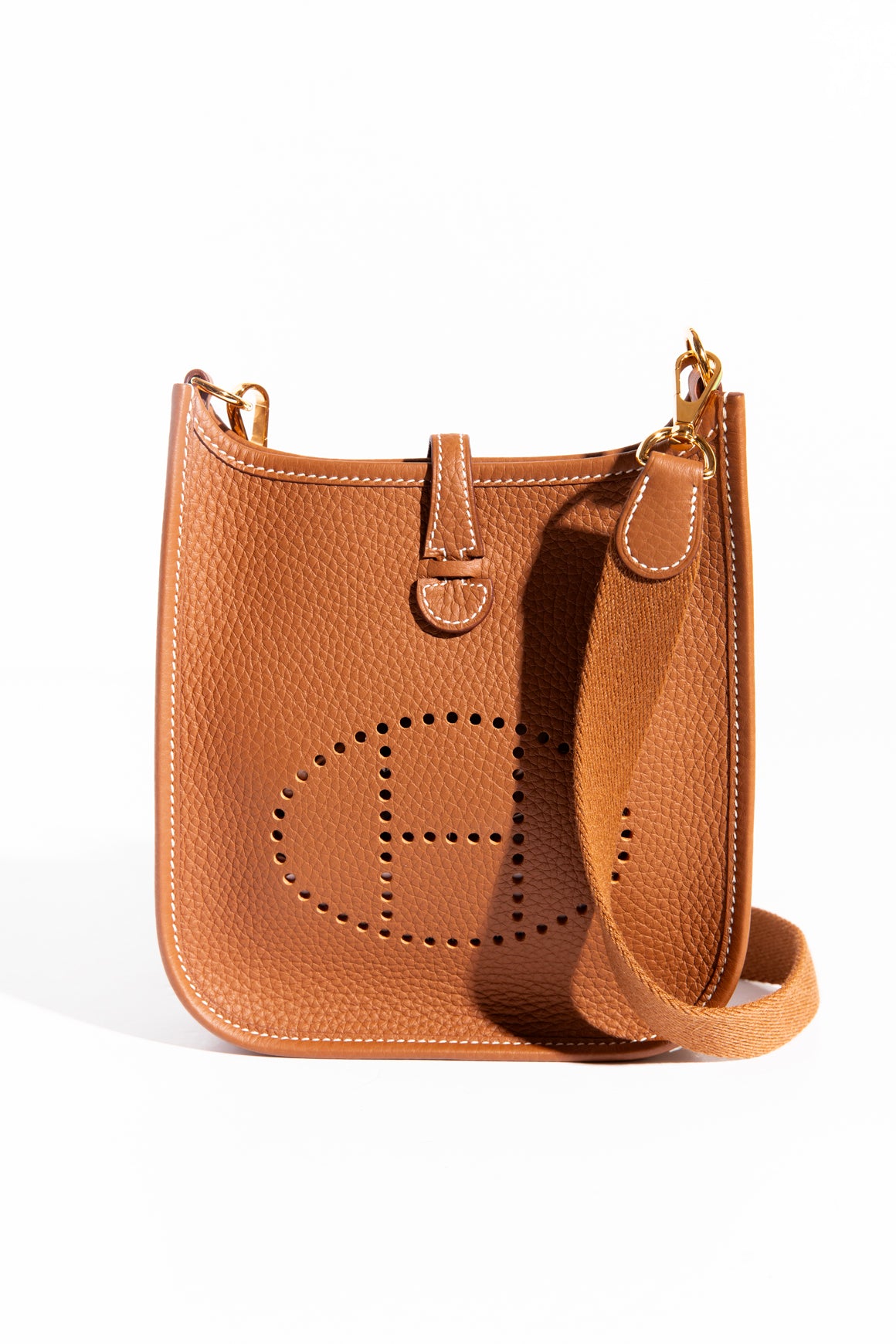 HERMES Gold Mini Evelyn TPM - Gold Hardware