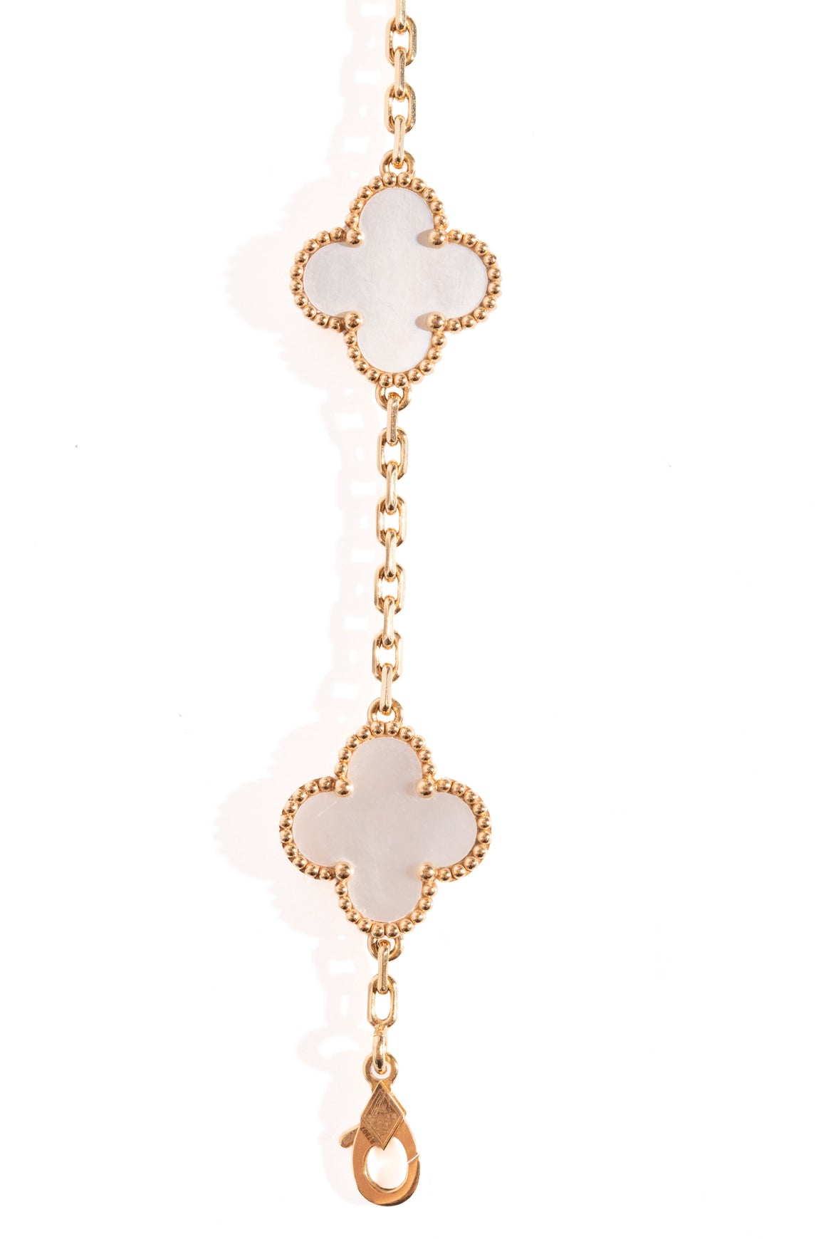 VAN CLEEF & ARPELS Vintage Alhambra Mother Of Pearl Bracelet