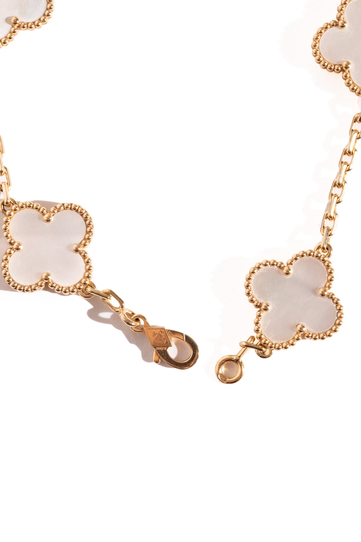 VAN CLEEF & ARPELS Vintage Alhambra Mother Of Pearl Bracelet