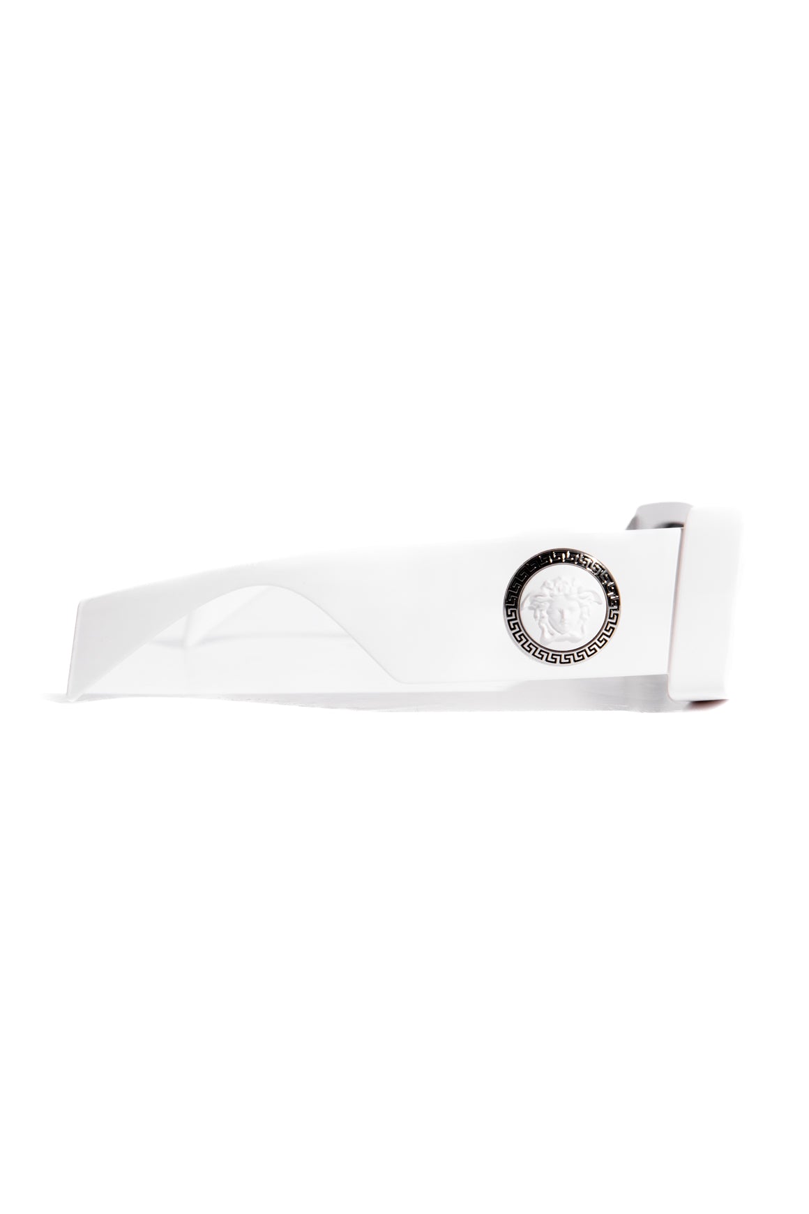 VERSACE White Thick Square Frame Sunglasses