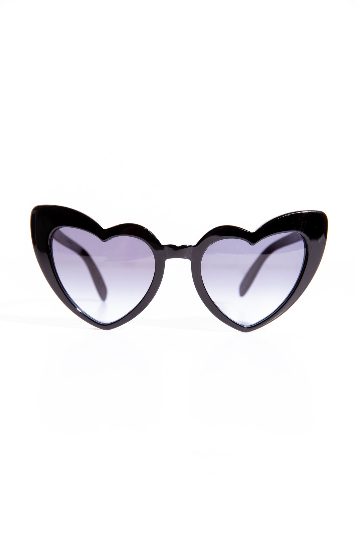 SAINT LAURENT Black Heart Cat Eye Sunglasses