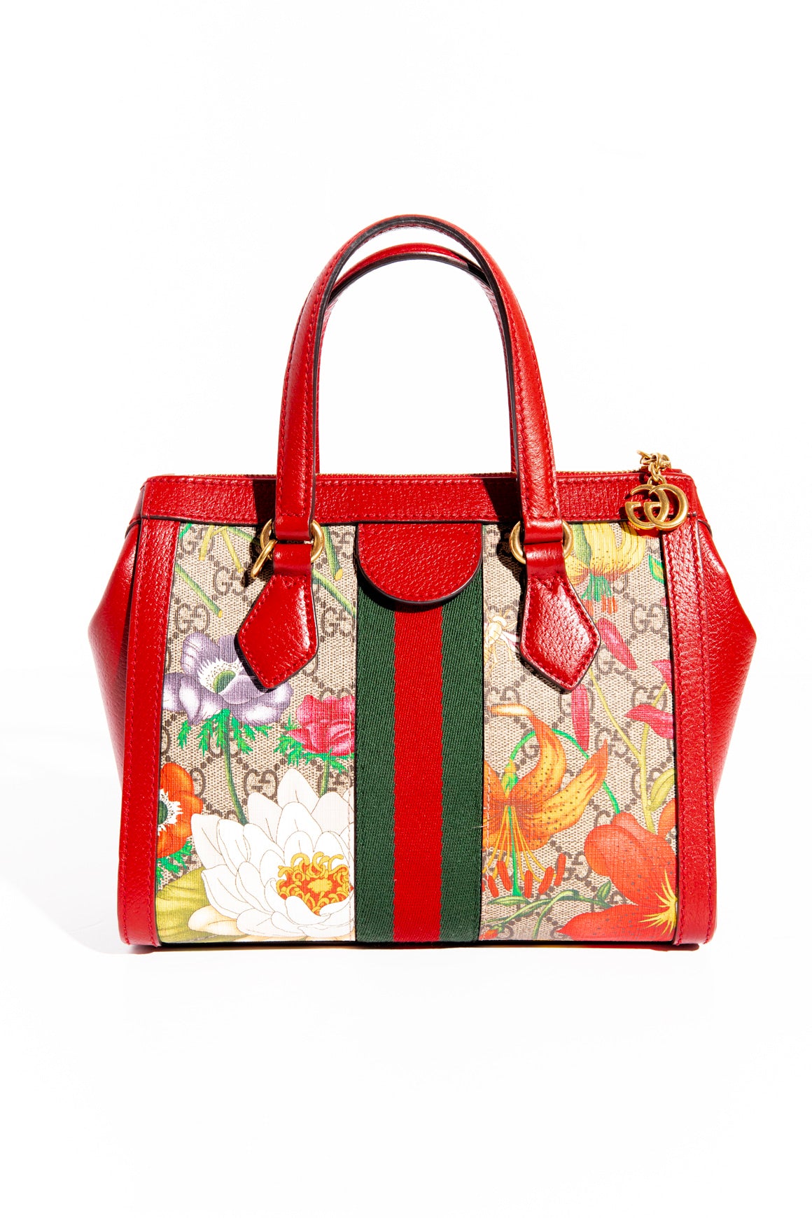 GUCCI GG Supreme Mono Flora Ophidia Small Bag | MOSS Consignment