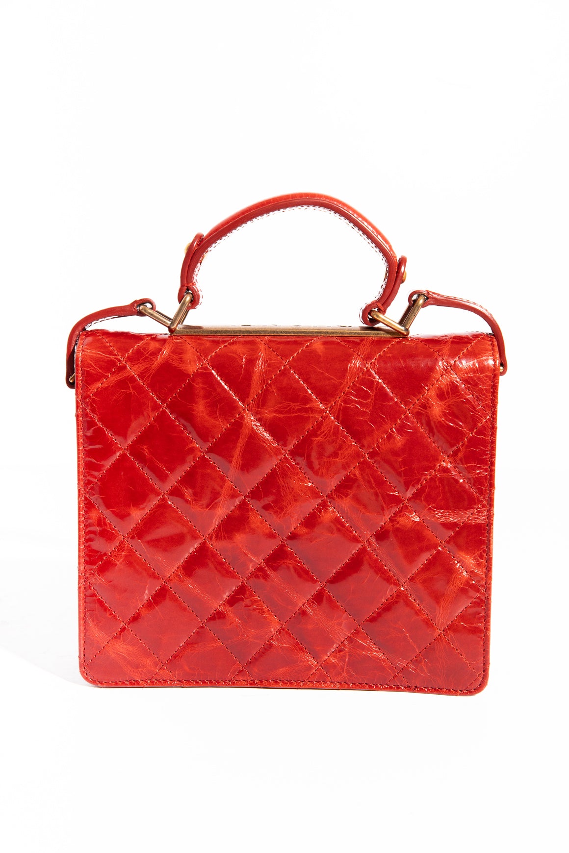 CHANEL 2011 Red Quilted Rita Bag