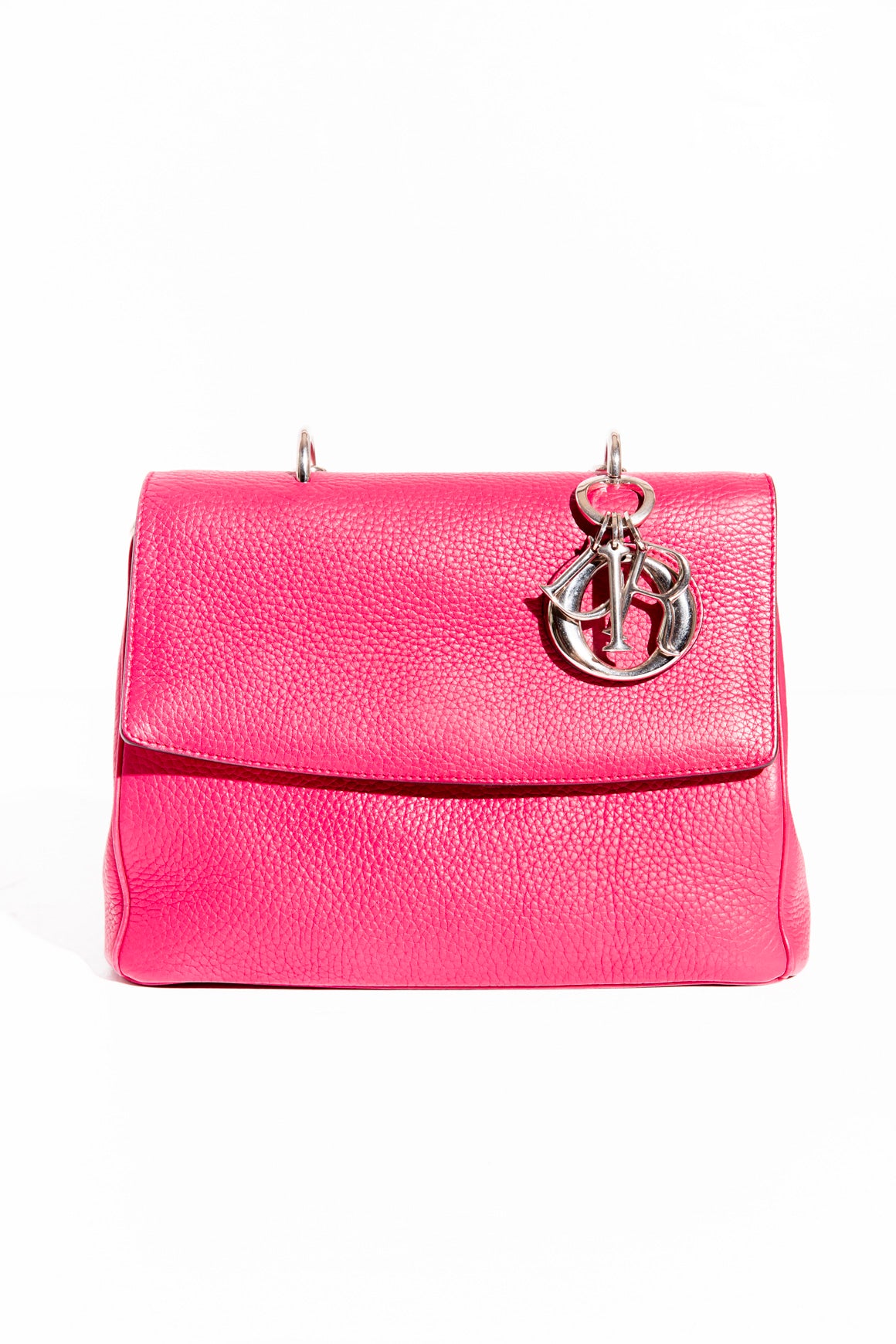 CHRISTIAN DIOR Hot Pink Pebbled Be Dior Bag
