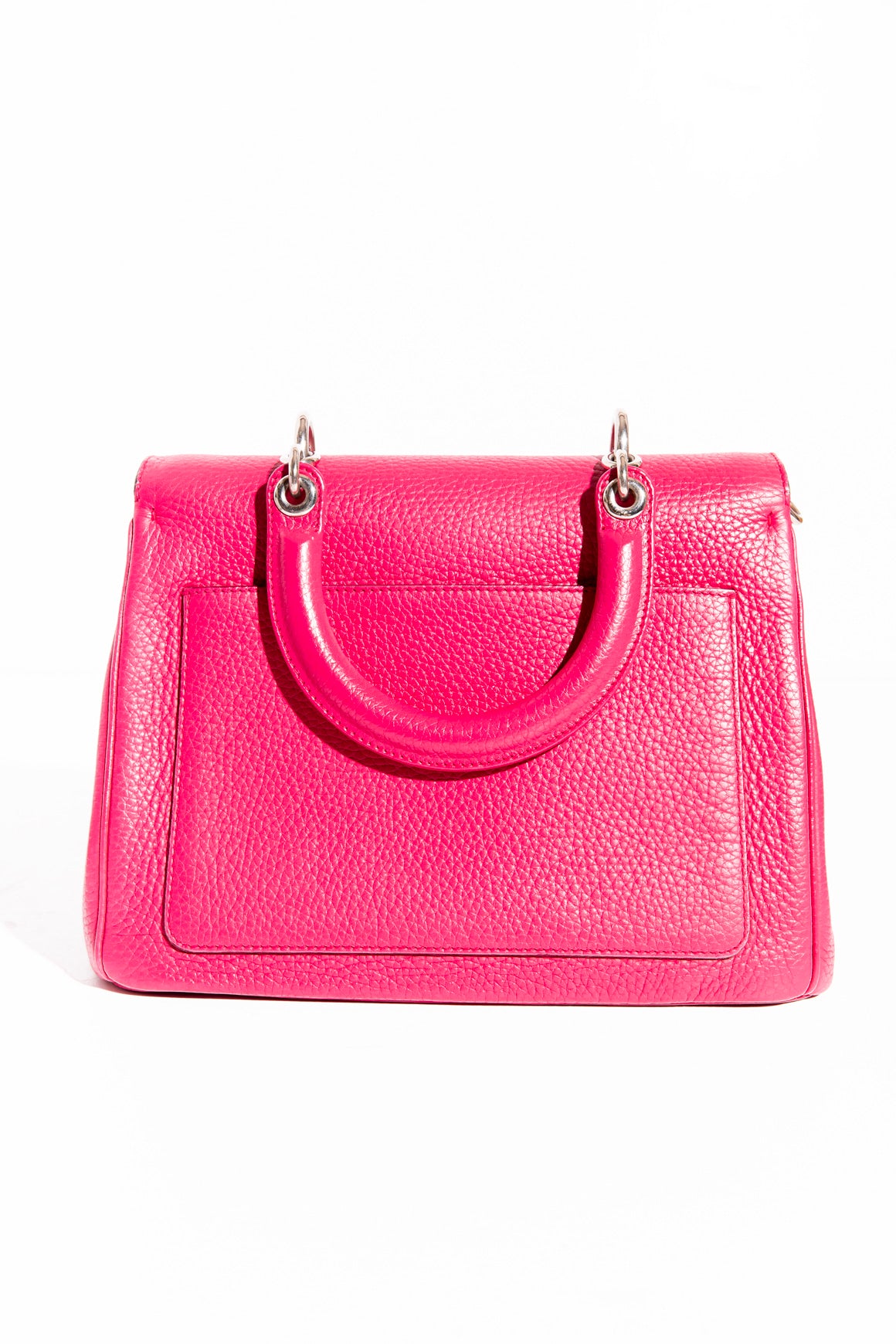 CHRISTIAN DIOR Hot Pink Pebbled Be Dior Bag