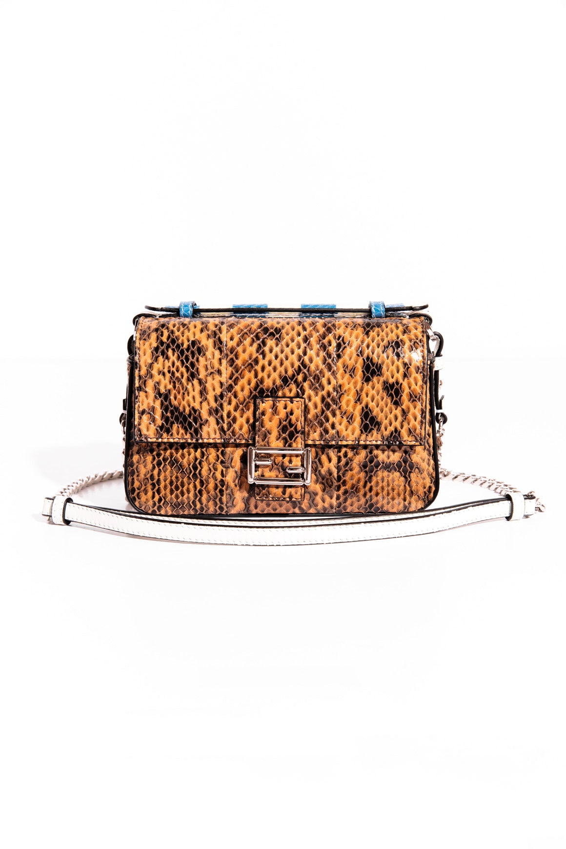 FENDI Flowerland Snake Double Micro Baguette Bag