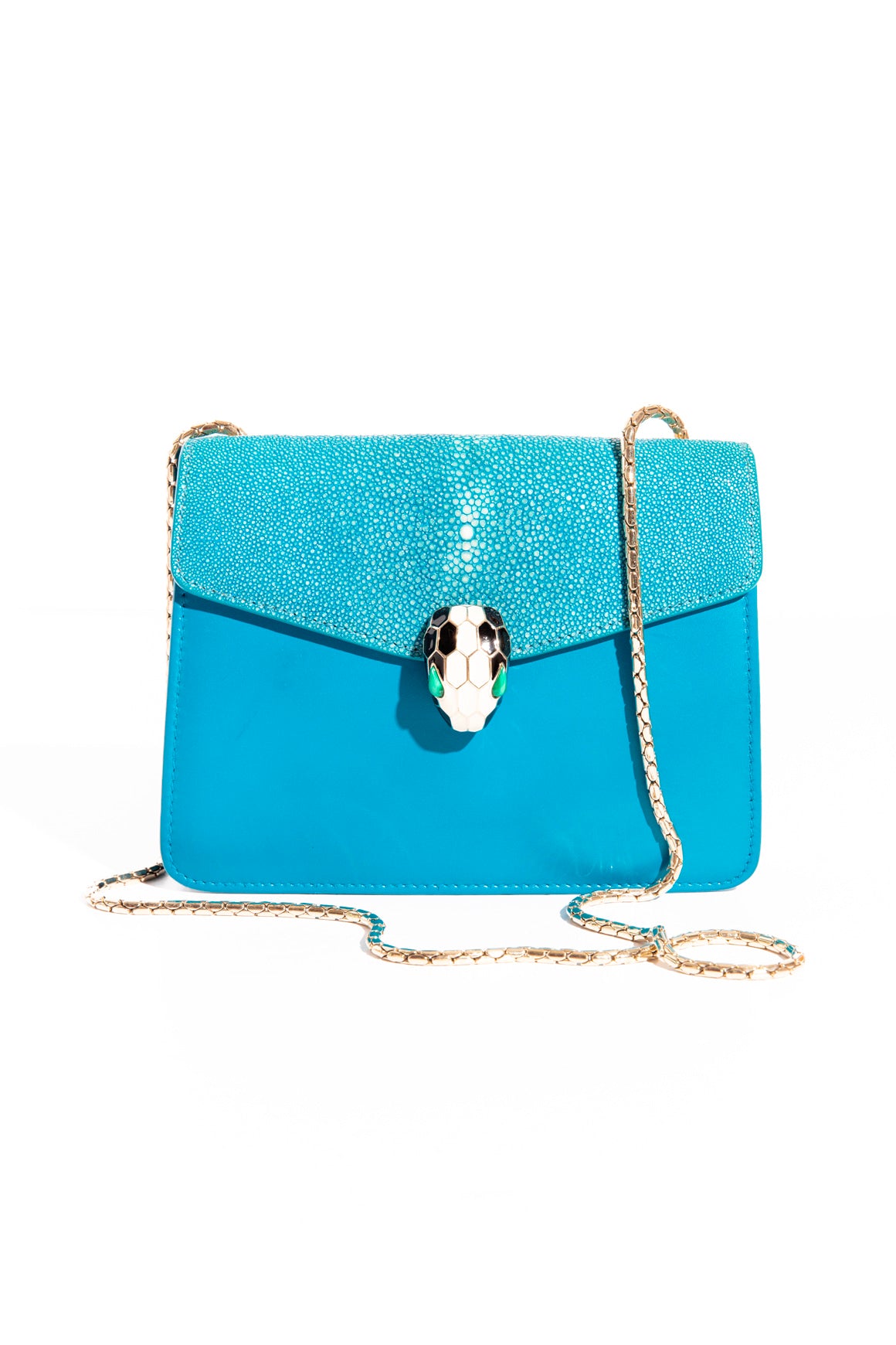 BVLGARI Blue Serpenti Forever Shoulder Bag