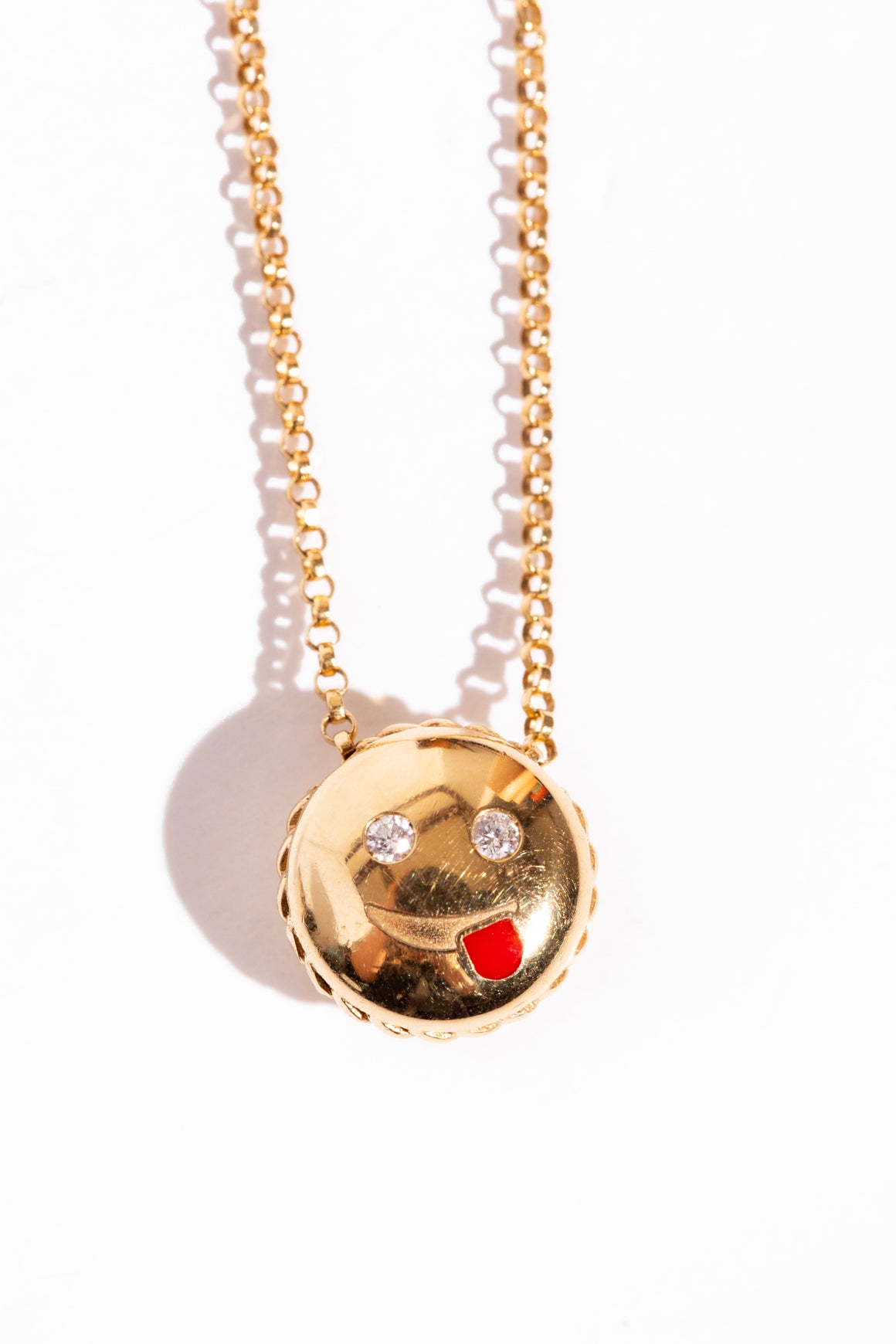 ROBERTO COIN 18k Emoji Pendant Necklace