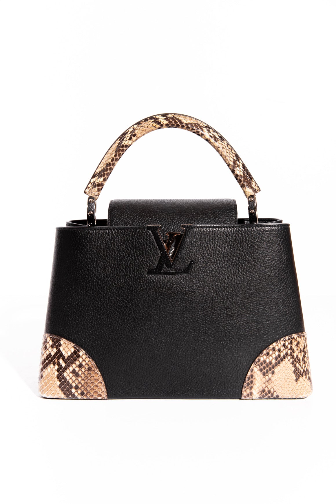 LOUIS VUITTON Python Capucines MM