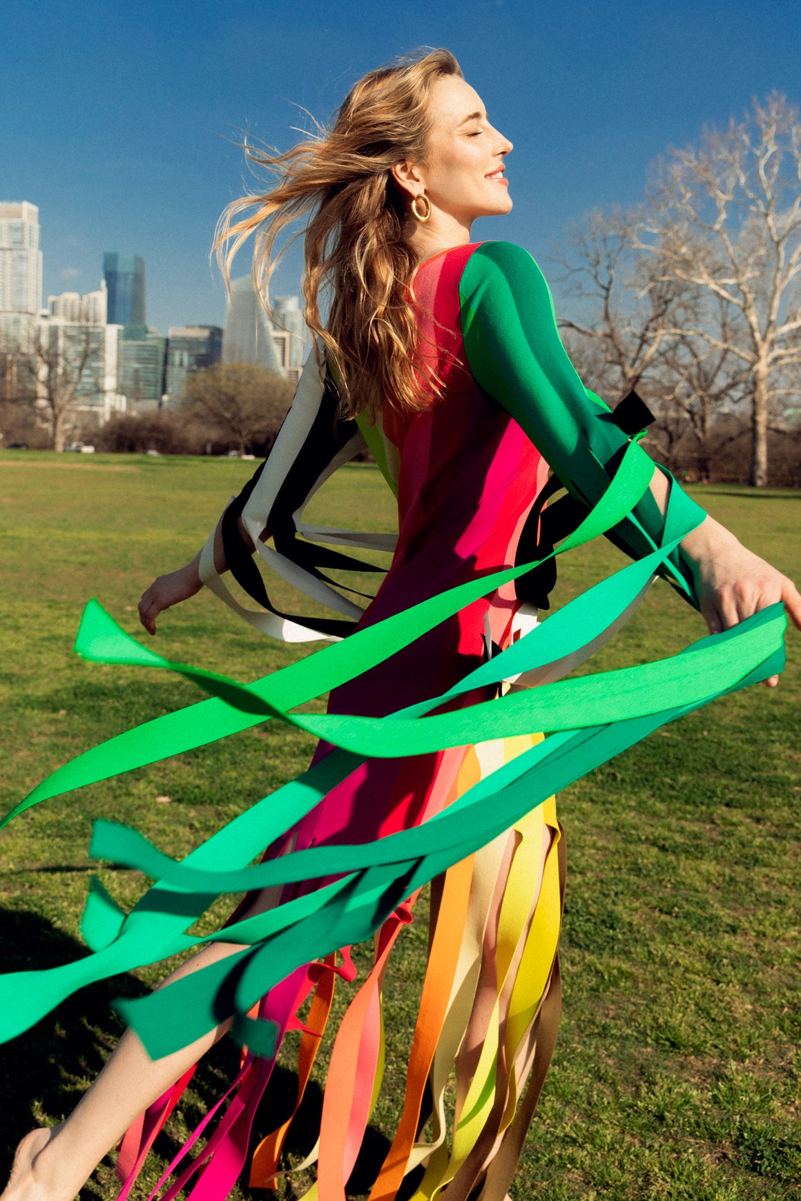 CHRISTOPHER JOHN ROGERS Rainbow Fringe Dress (Sz. S)