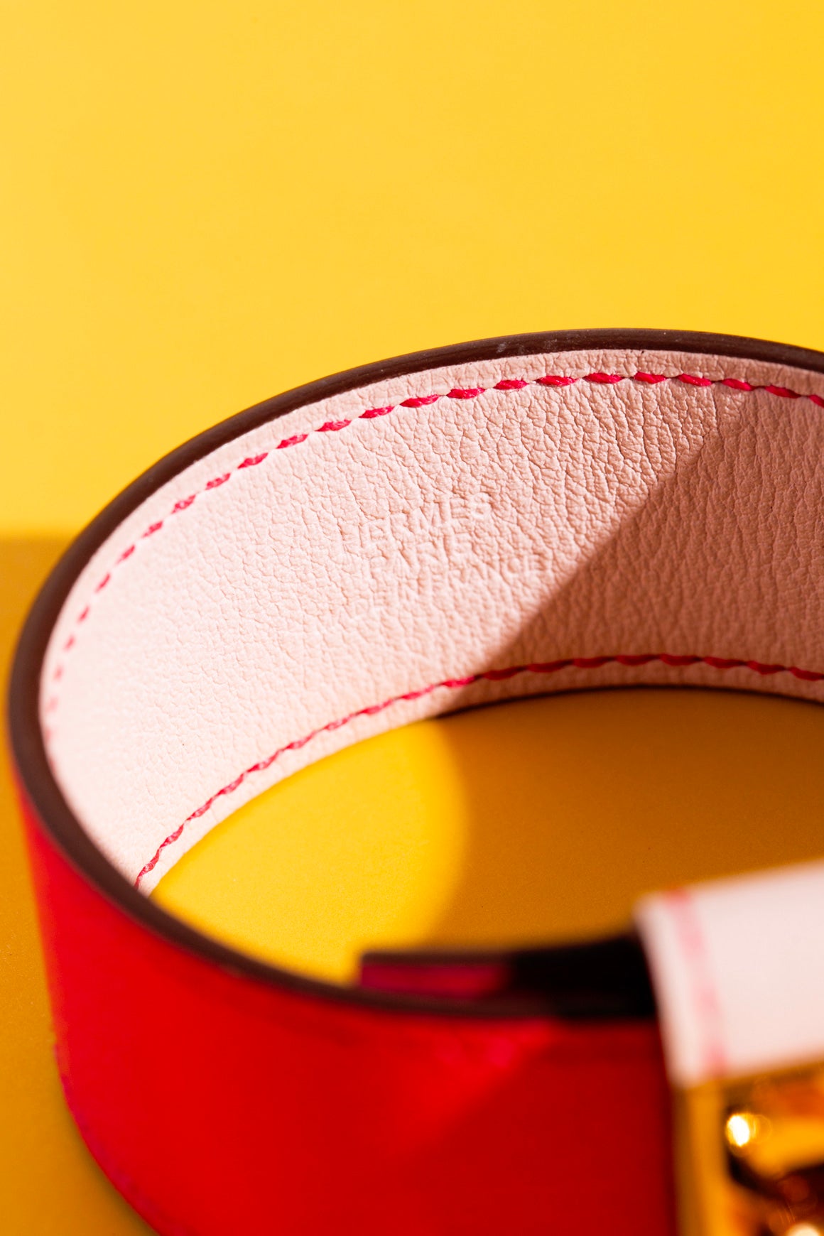 HERMES Pink & Lilac Kelly Twist Bracelet