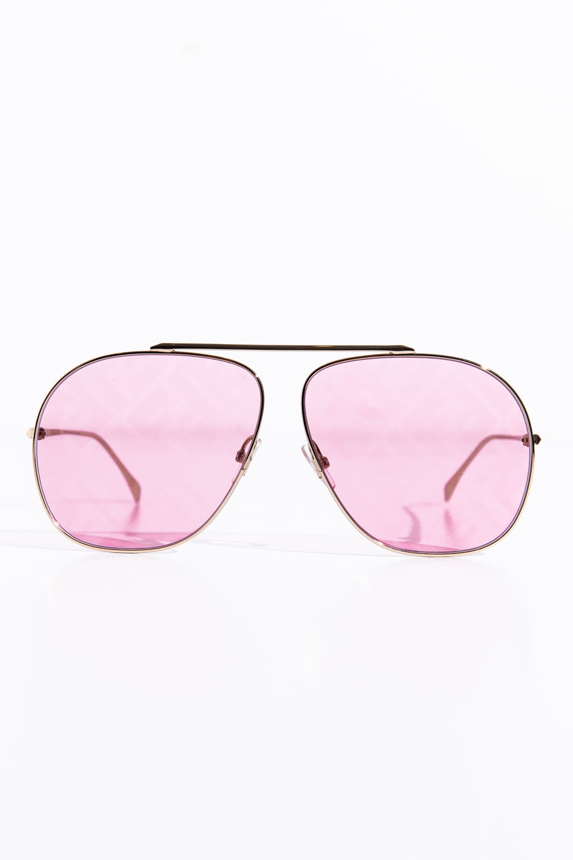 FENDI Pink Logo Aviators