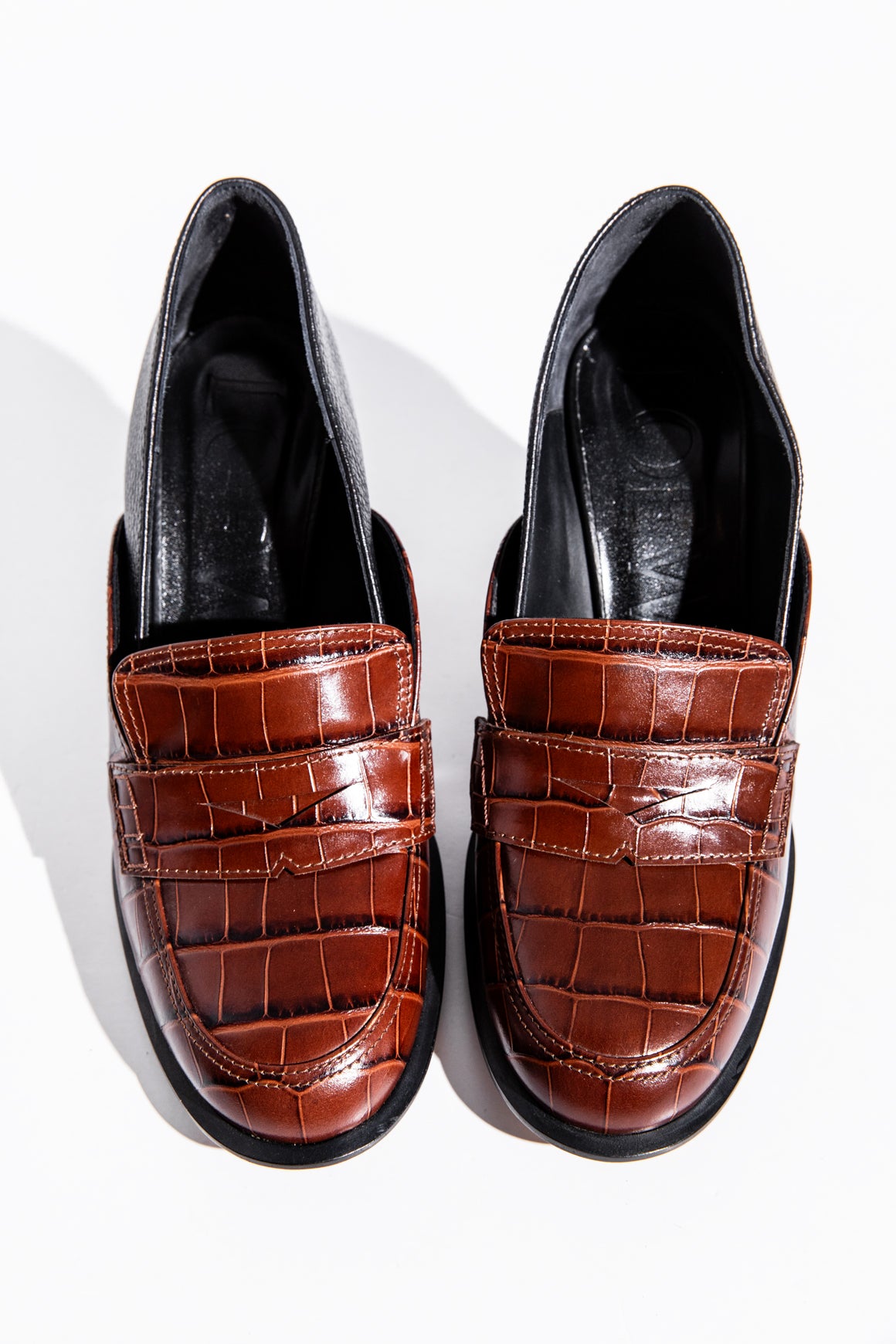 LOEWE Leather Block Heel Loafer | MOSS Consignment LOEWE Leather Block Heel Loafer | MOSS Consignment