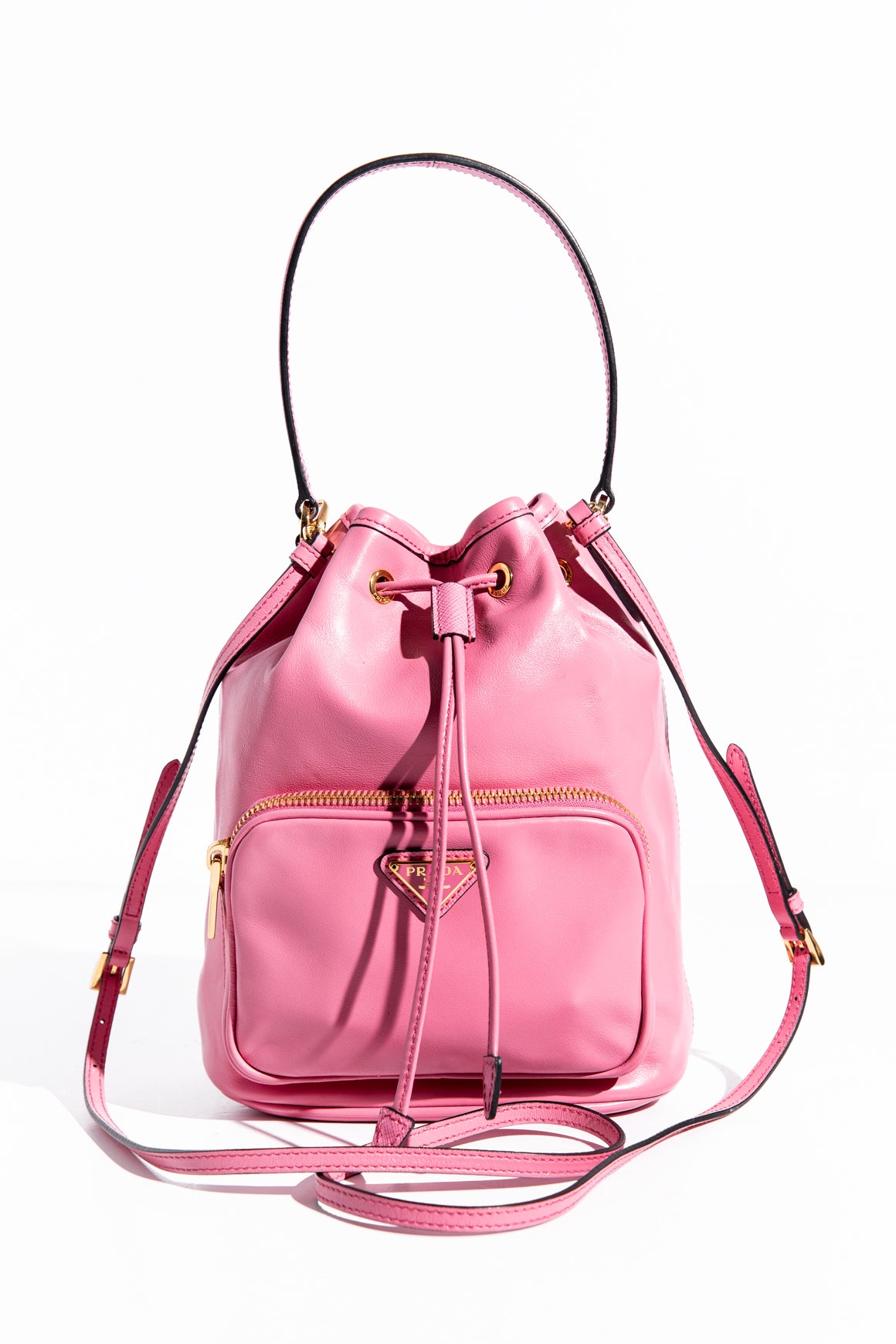 PRADA Pink Mini Bucket Bag