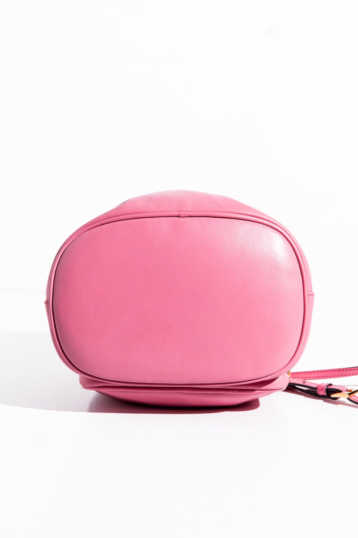 PRADA Pink Calfskin Mini Bucket Bag