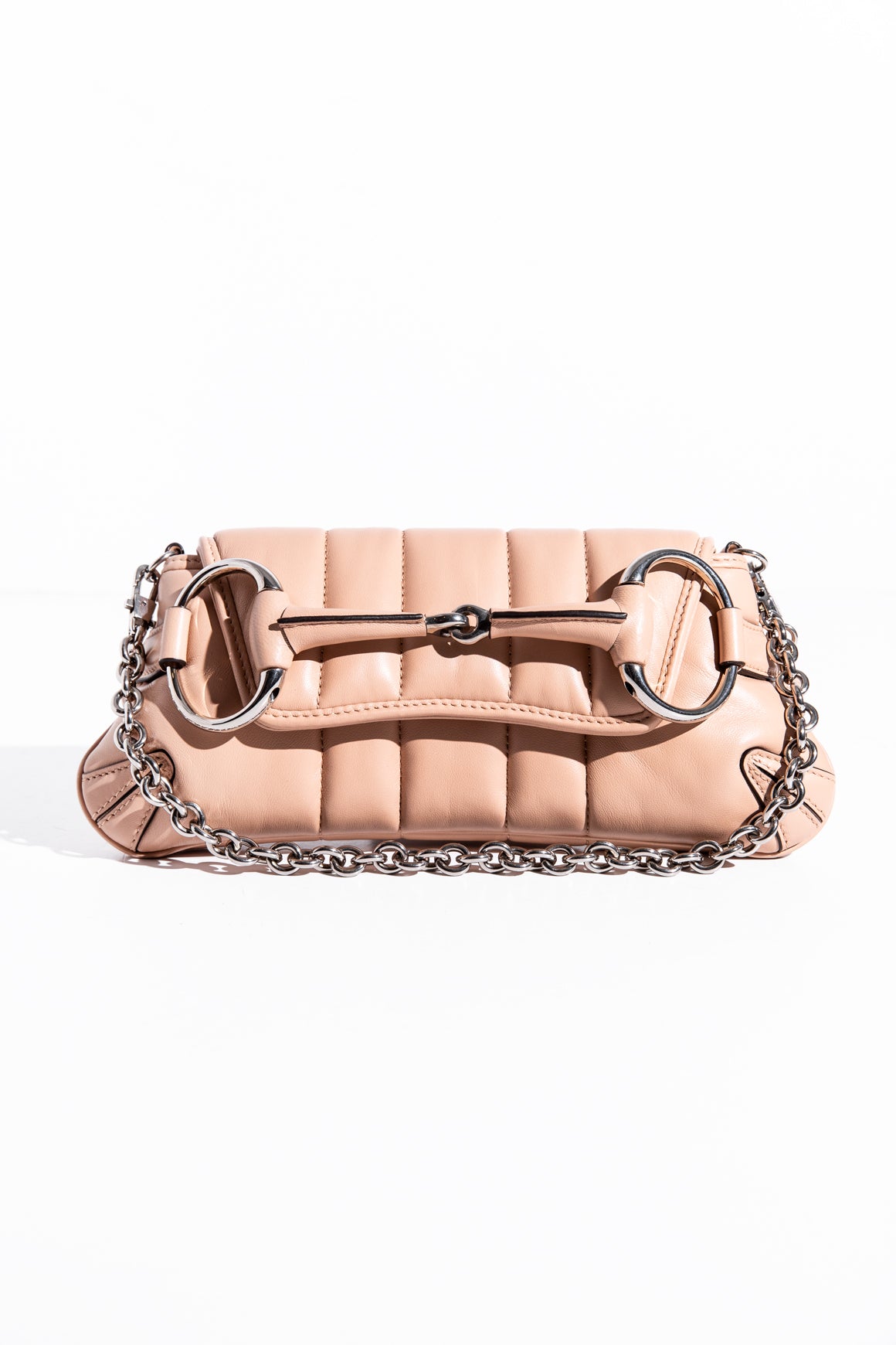 GUCCI Horse bit Quilted Leather Shoulder Bag