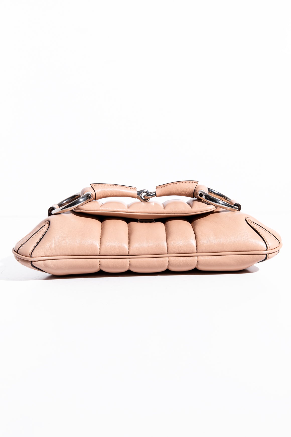 GUCCI Horsebit Quilted Leather Shoulder Bag