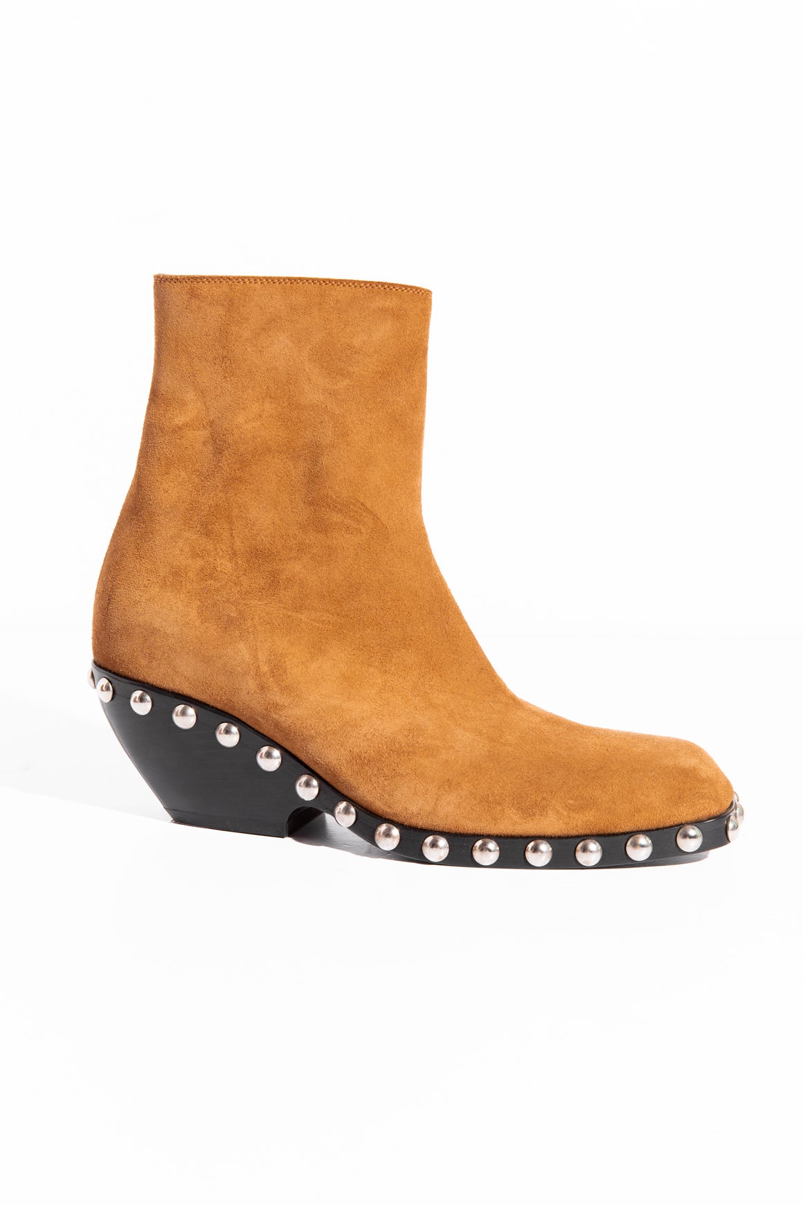 KHAITE Tan Suede Grommet Boots (Sz. 38)
