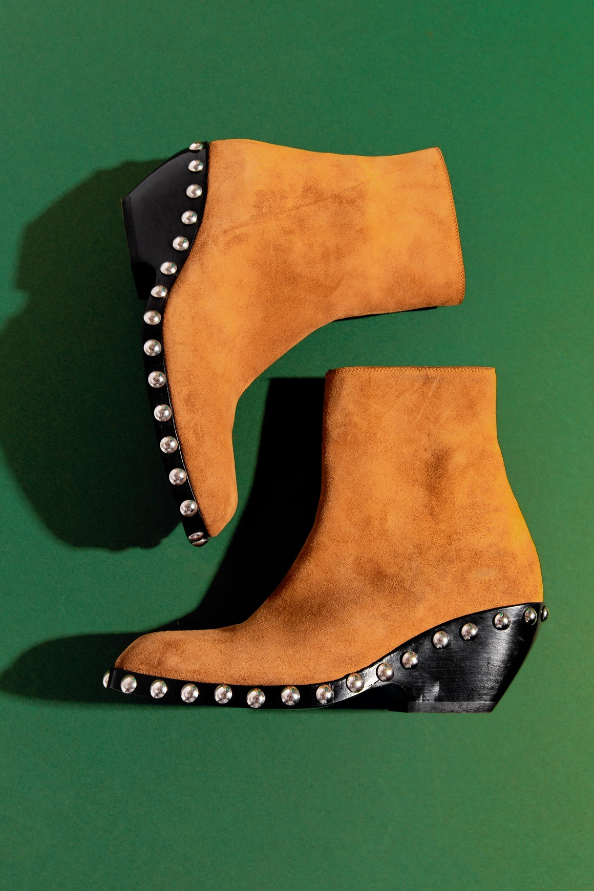 KHAITE Tan Suede Grommet Boots (Sz. 38)