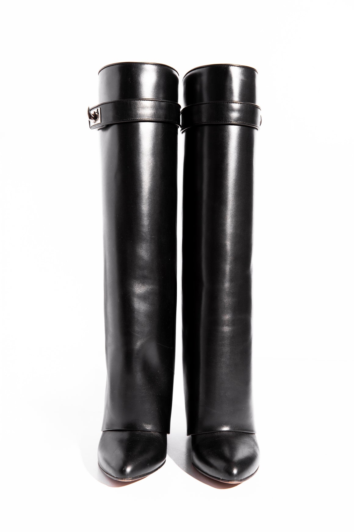 GIVENCHY Black Shark Lock Boots (Sz. 37)