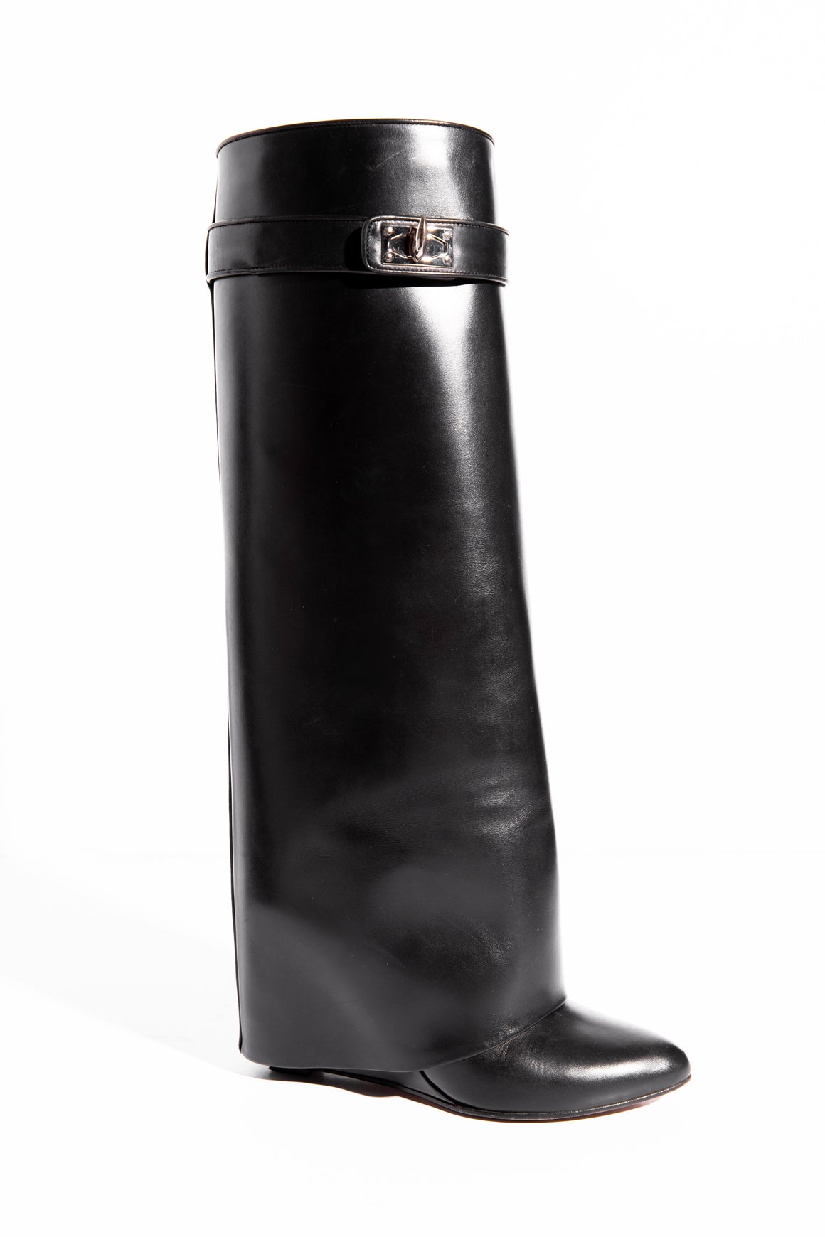 GIVENCHY Black Shark Lock Boots (Sz. 37)