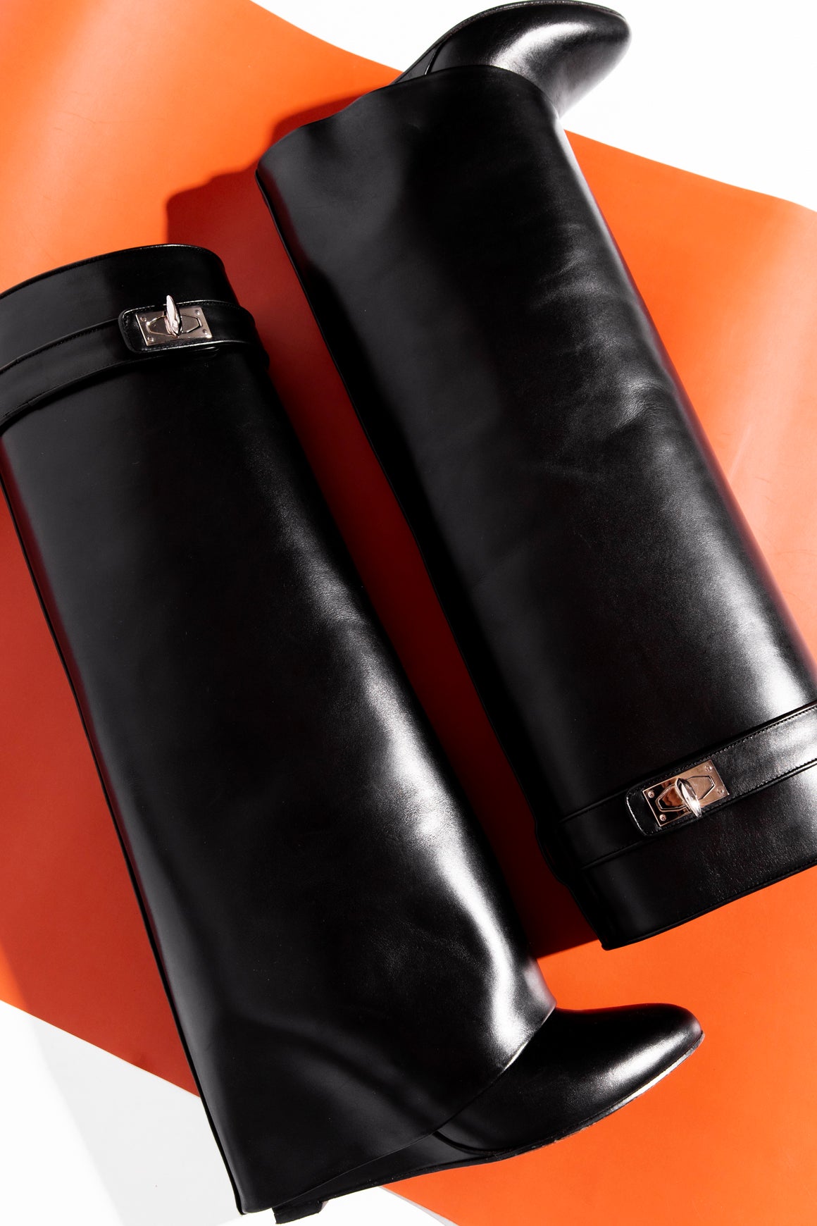 GIVENCHY Black Shark Lock Boots (Sz. 37)