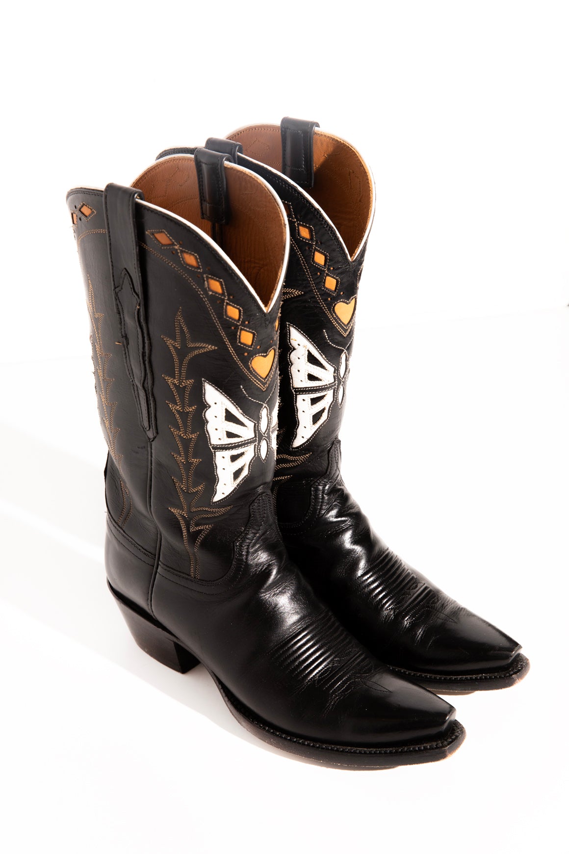 LUCCHESE Butterfly Cut Out Cowboy Boots (Sz. 7)