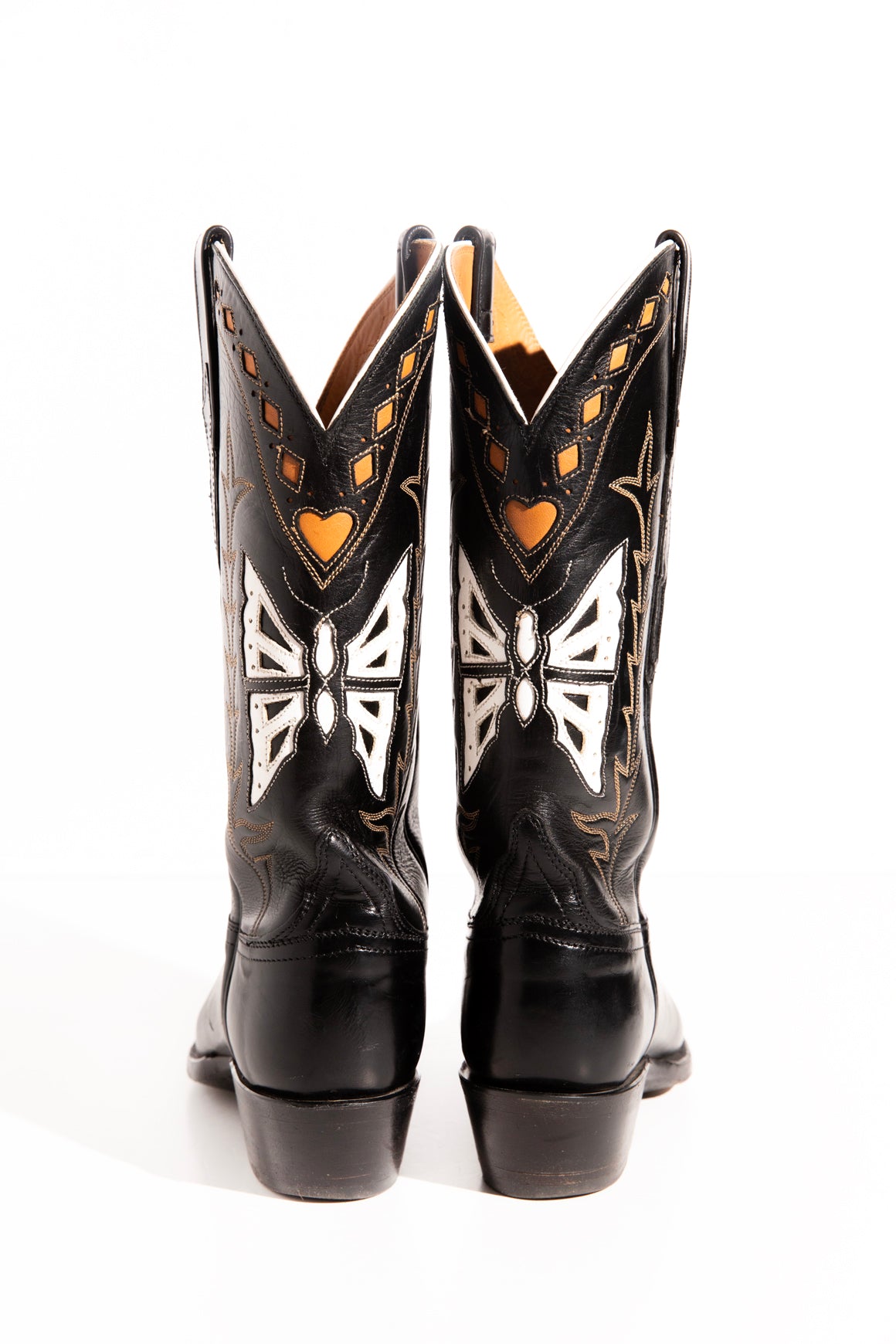 LUCCHESE Butterfly Cut Out Cowboy Boots (Sz. 7)