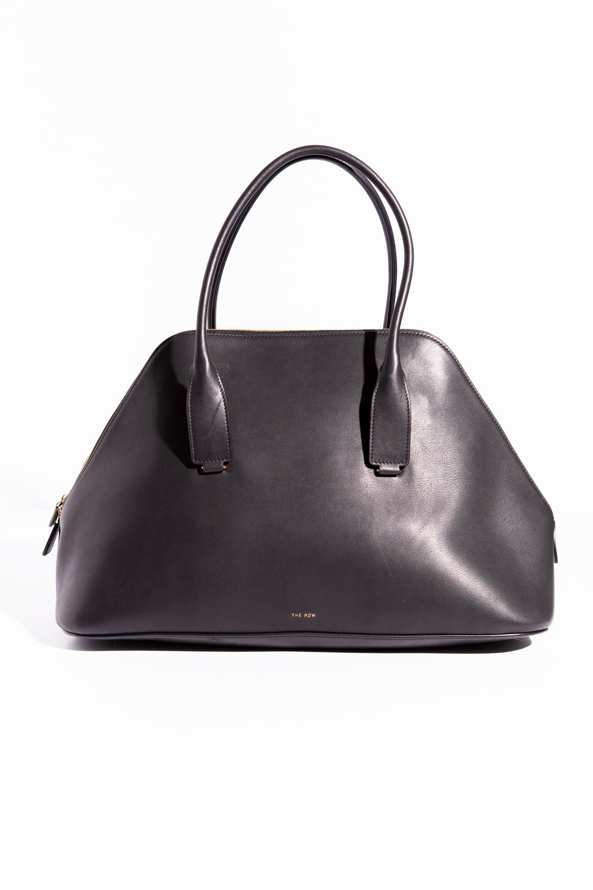 THE ROW Black Calfskin Large Devon Bag