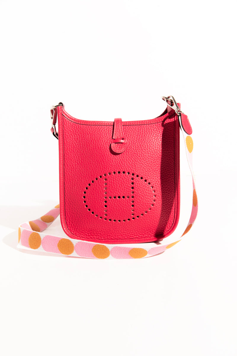 HERMES Clemence Evelyne Mini II TPM Shoulder Bag MOSS Consignment