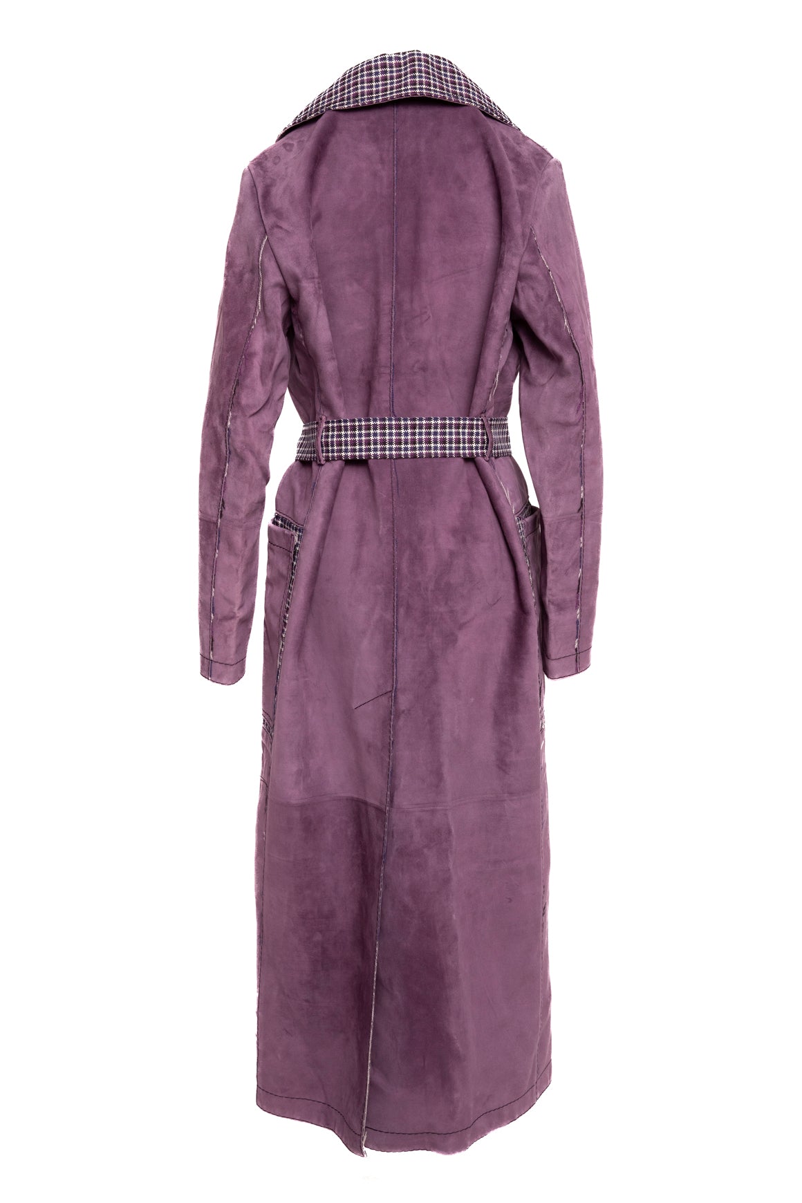 BOTTEGA VENETA Purple Suede Coat (Sz.48/10)
