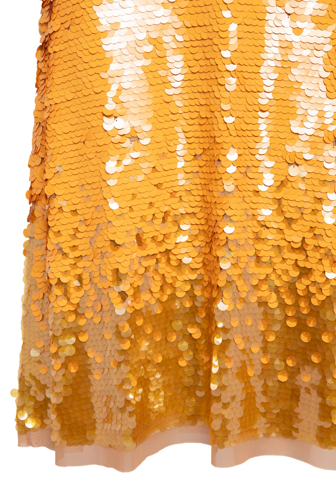 TORY BURCH Mustard Sequin Skirt (Sz. 8)