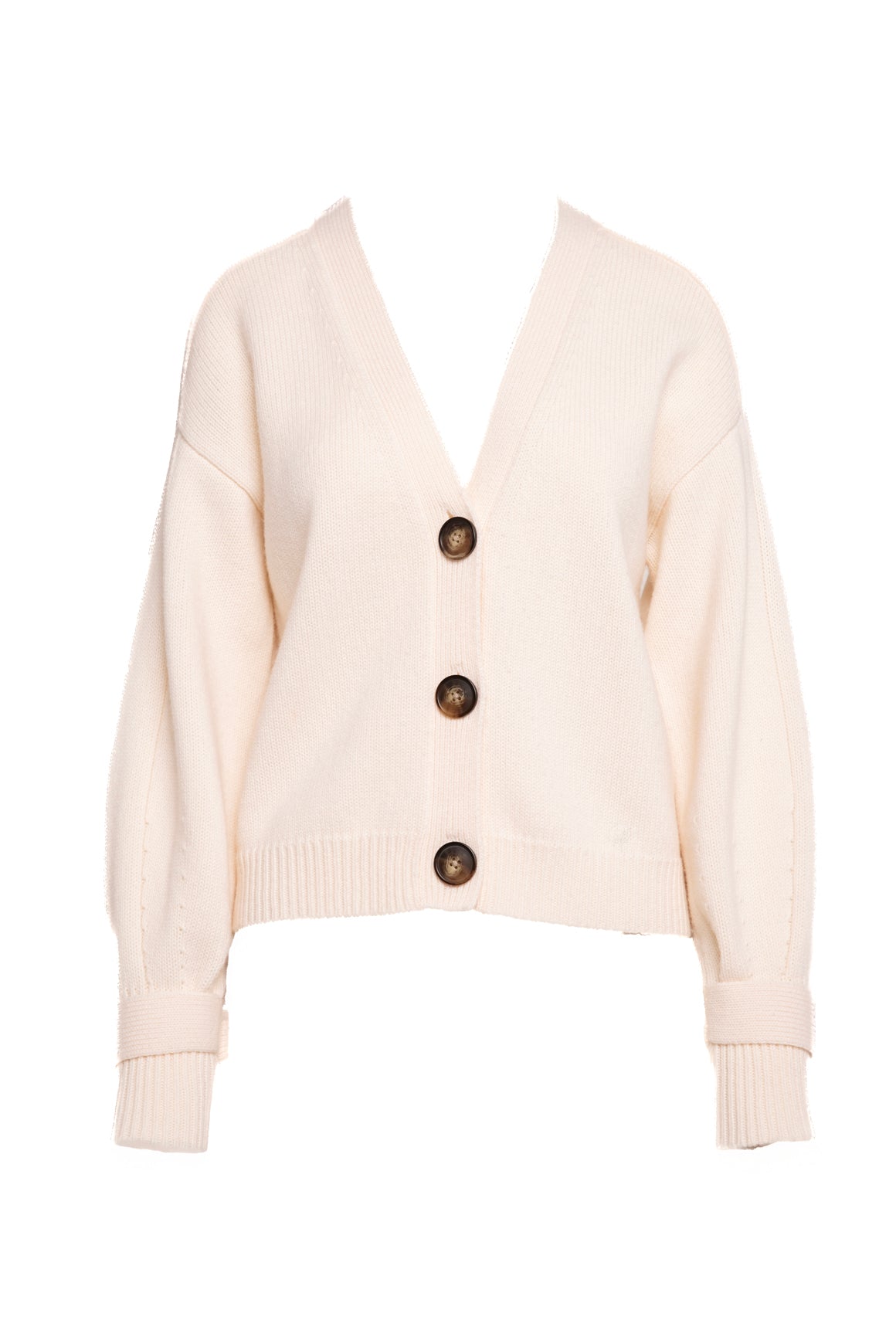 LOULOU STUDIO Cream Cashmere Cardigan (Sz.XS)