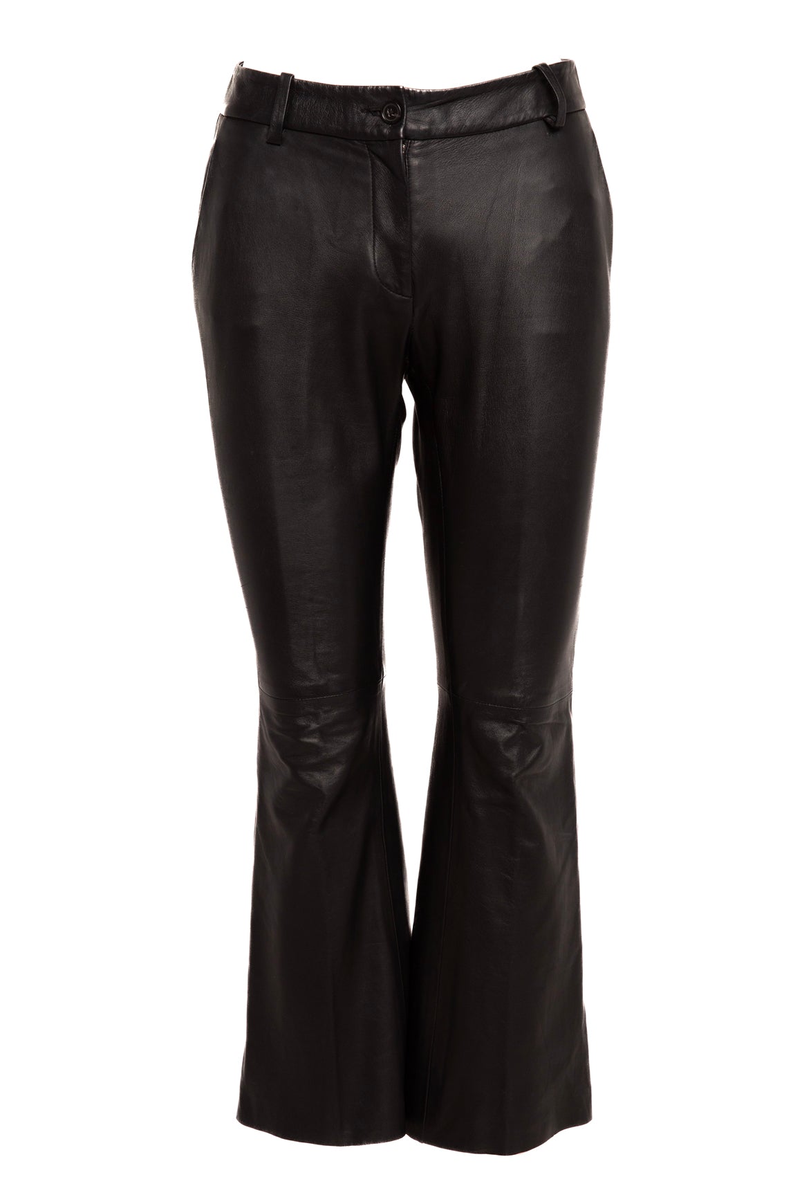 NILI LOTAN Black Leather Pants (Sz.4)