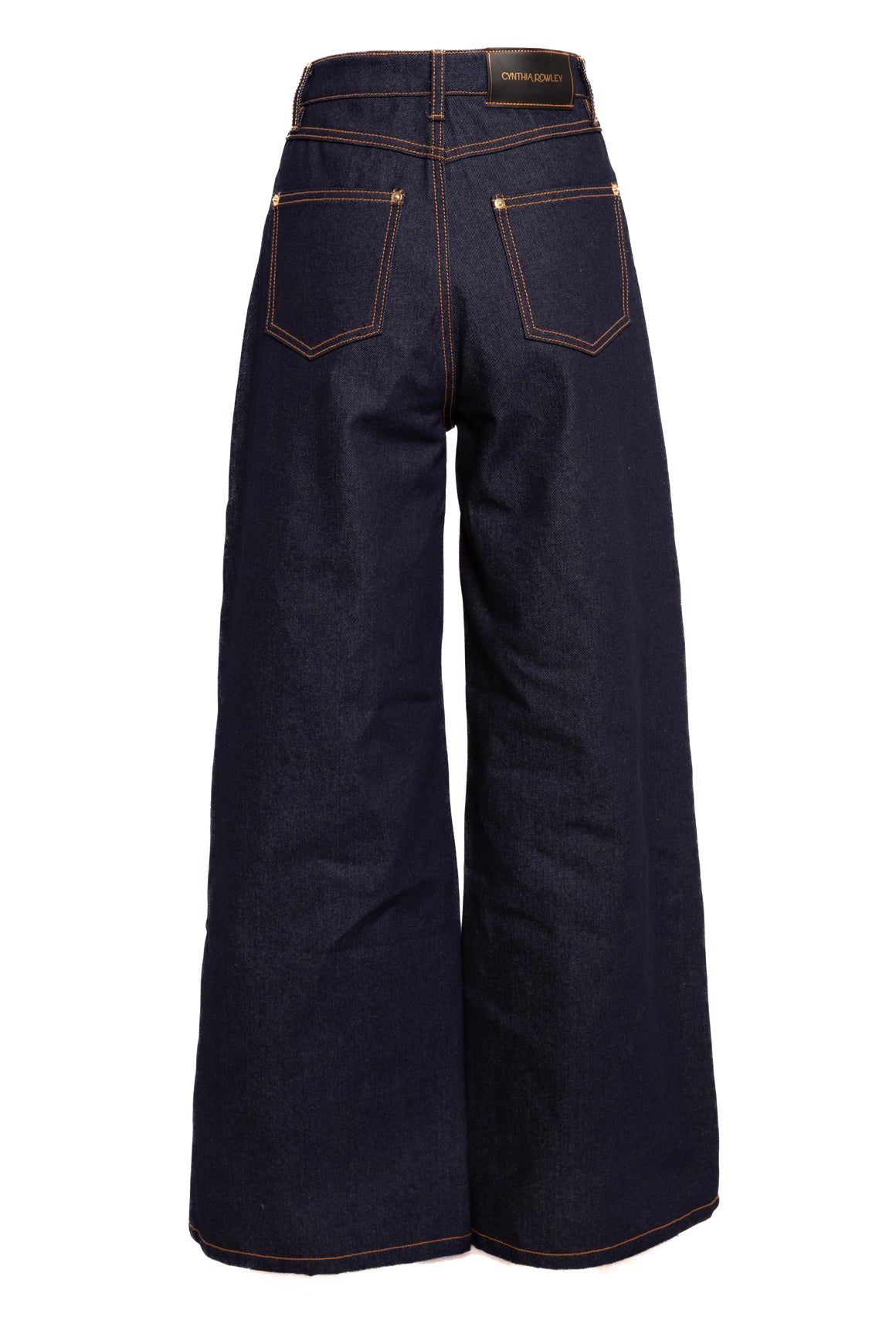 CYNTHIA ROWLEY Dark Wash Eyelet Jeans (Sz. 28)