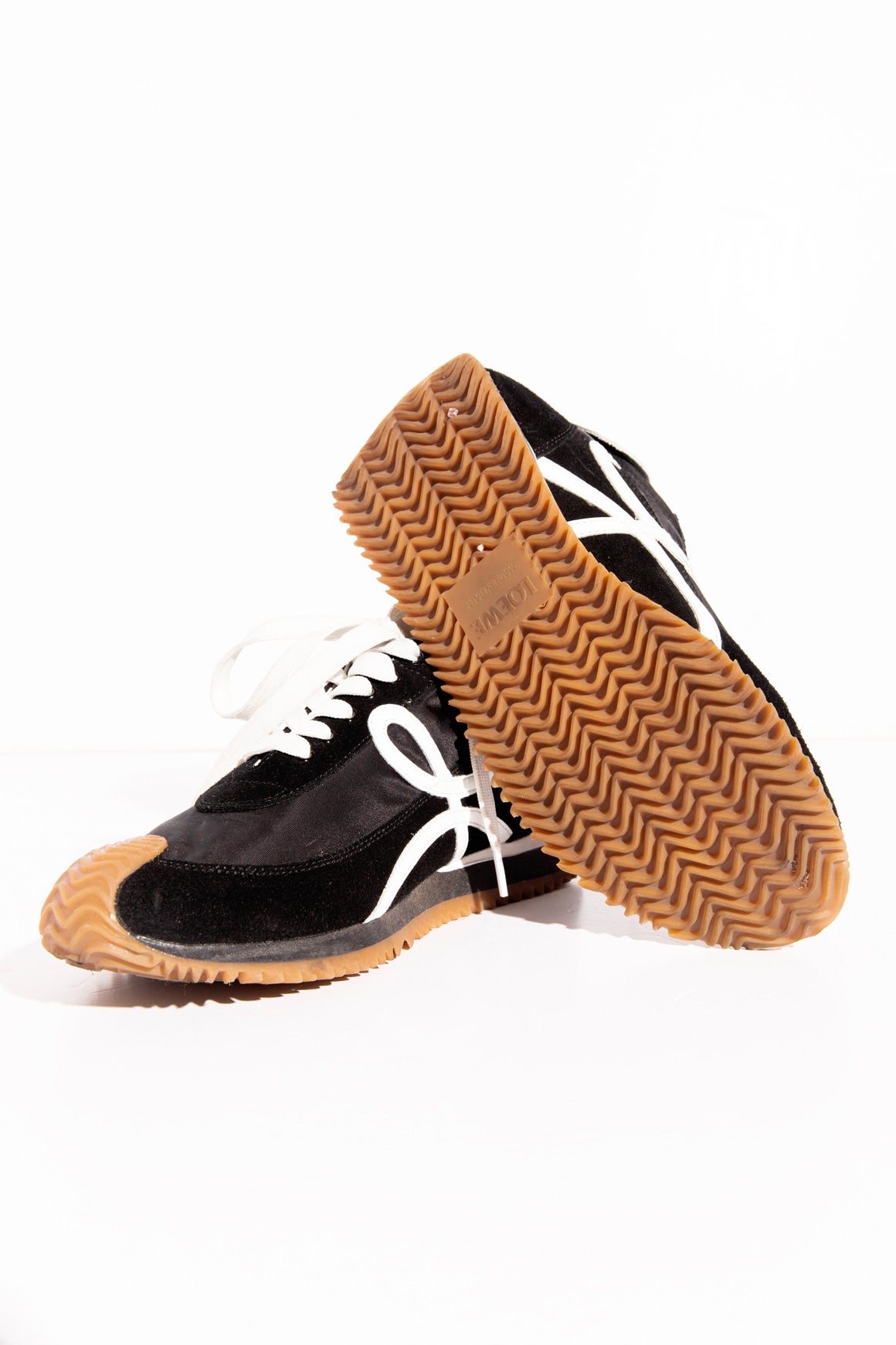 LOEWE Black & White Flow Runner Sneakers (Sz. 40)