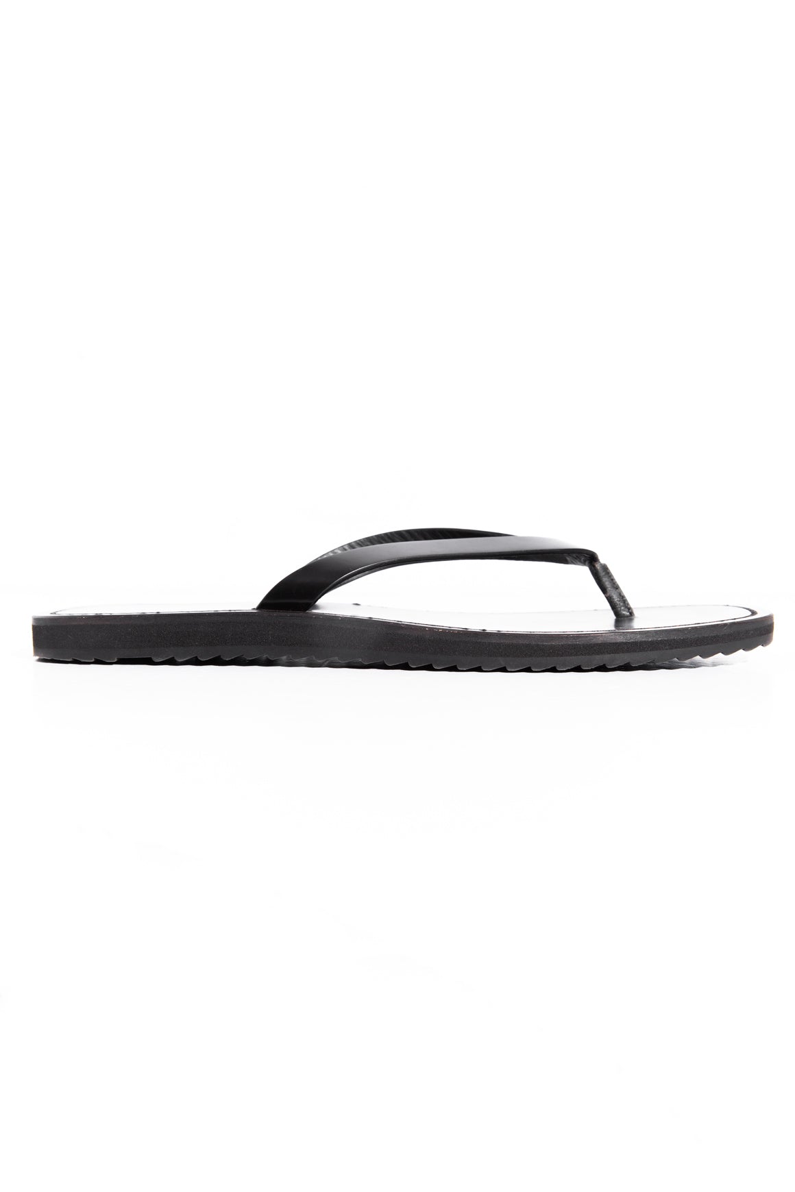 THE ROW Black Leather "City" Flip Flops (Sz. 39)