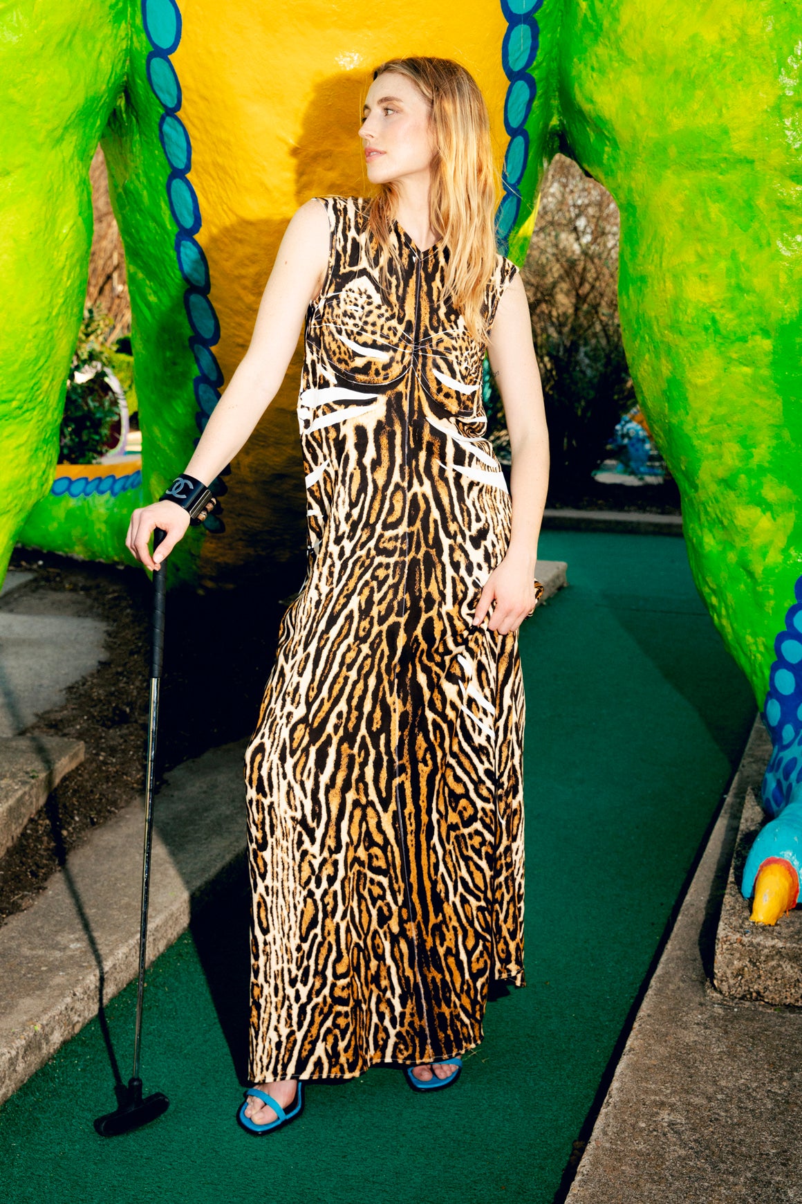 PROENZA SCHOULER Tiger Print Maxi Dress (Sz. 2)