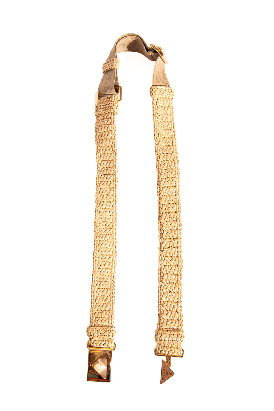 PRADA Triangle Crochet Belt