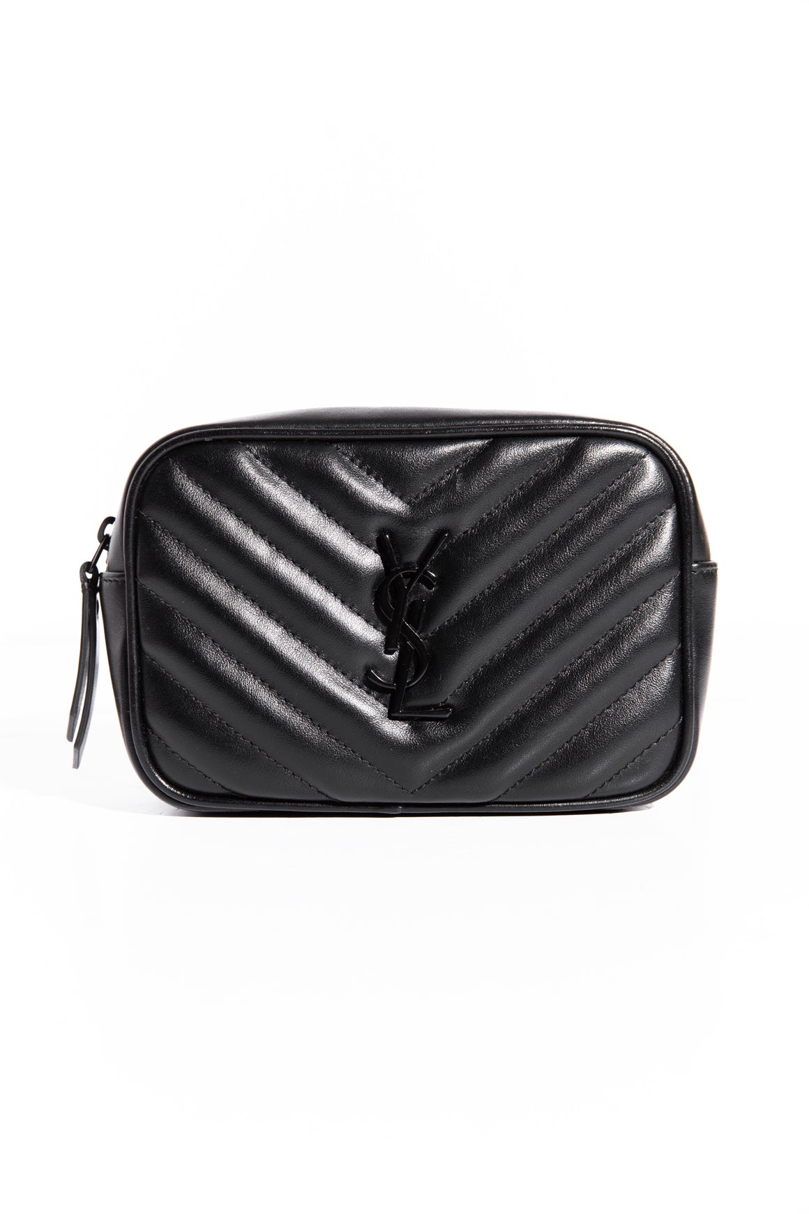 SAINT LAURENT Black Lou Belt Bag