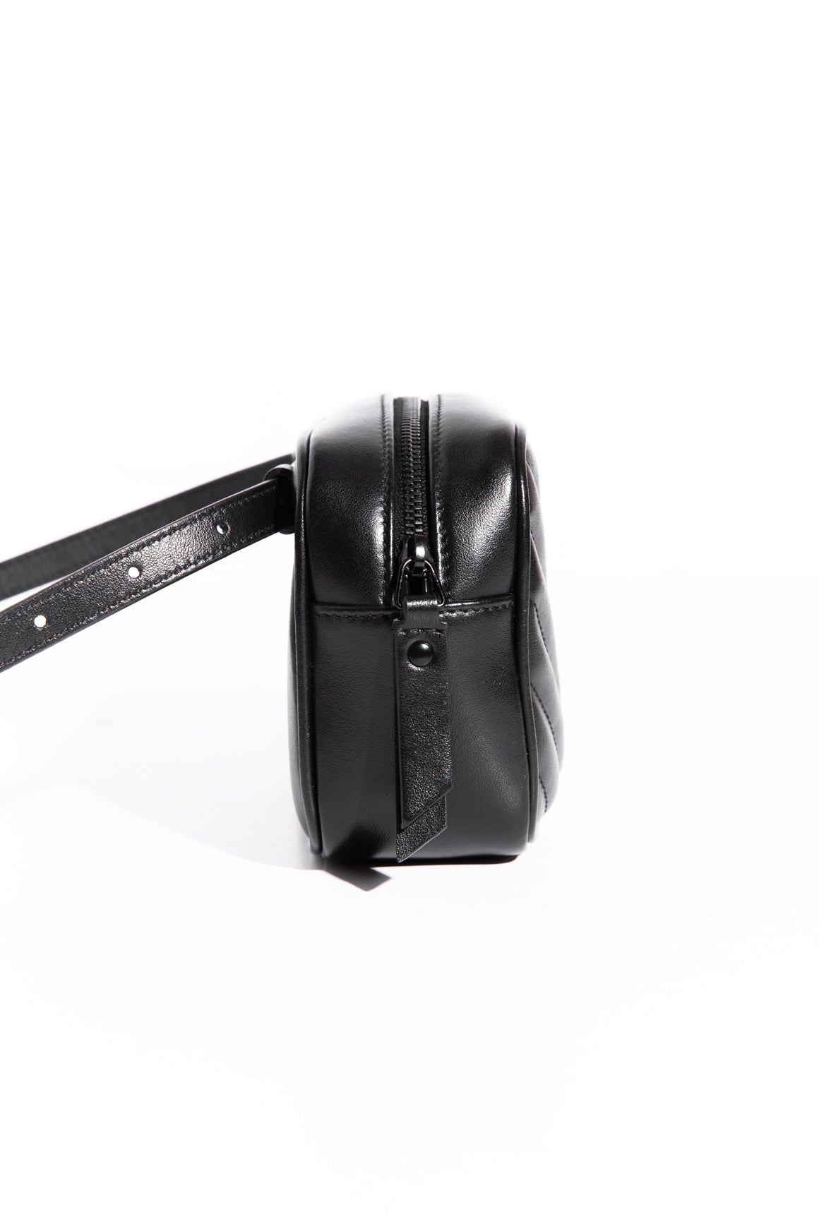 SAINT LAURENT Black Lou Belt Bag