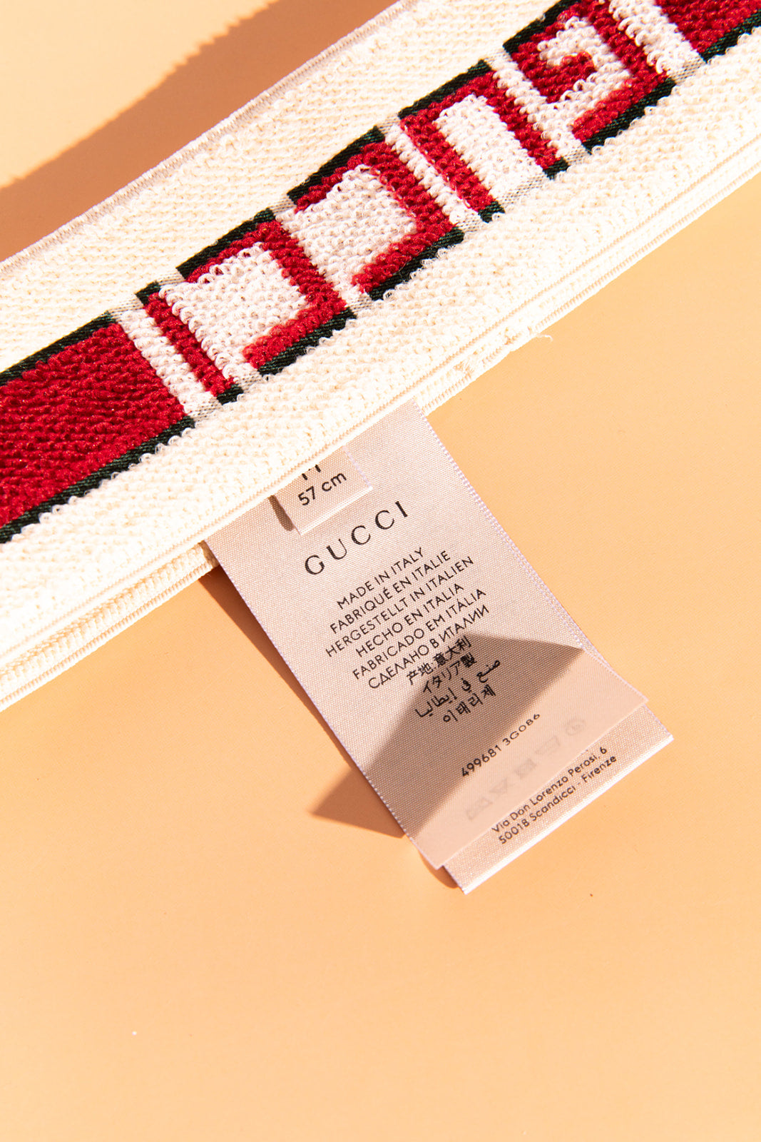 GUCCI Web Stripe Logo Headband