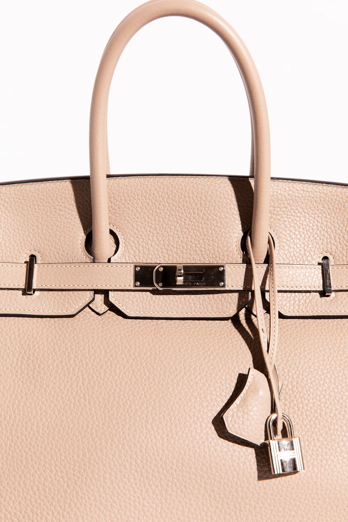 HERMES Birkin 35 in Clemence Gris Tourterelle 